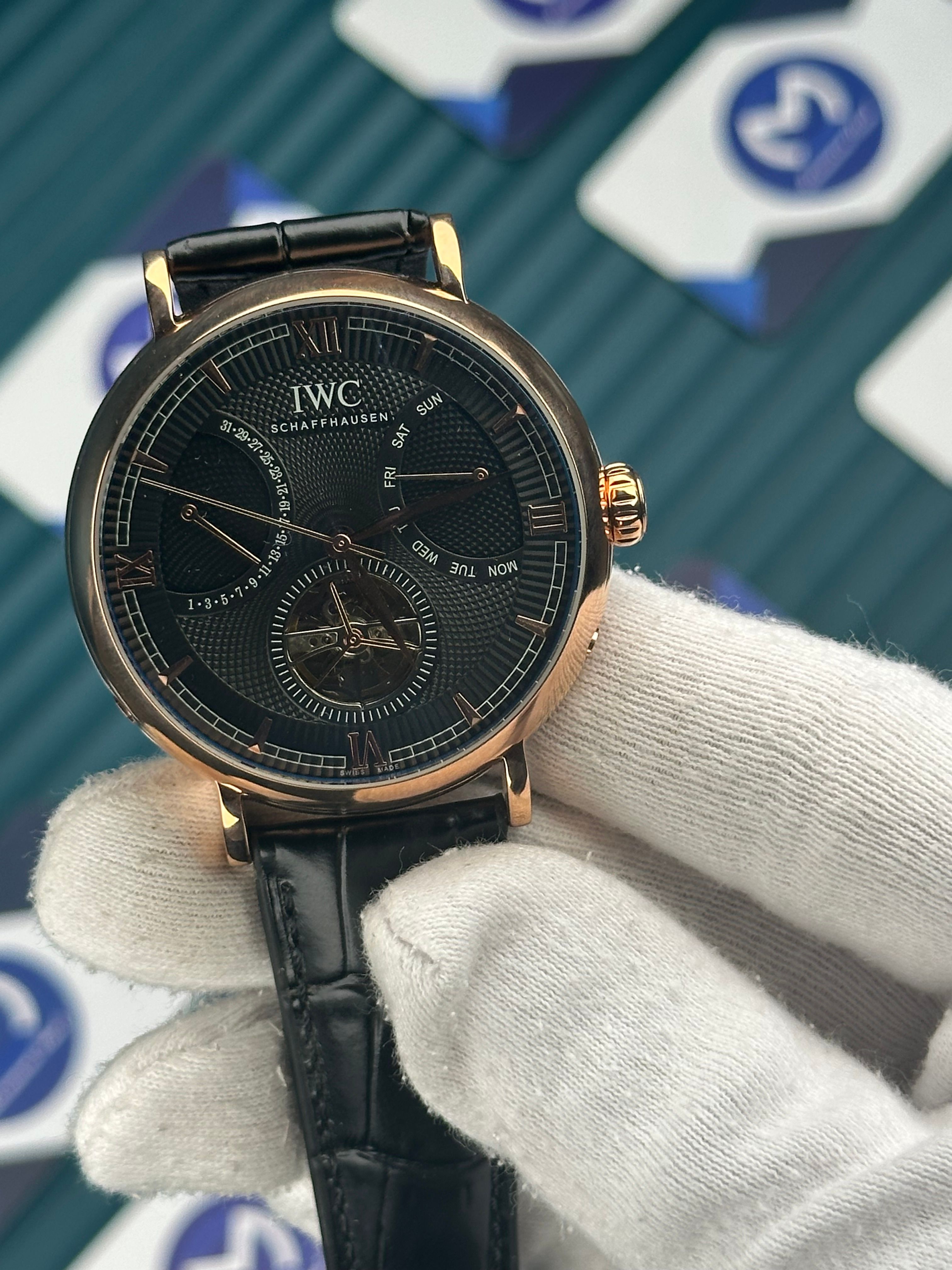 IWC Chronograph Tourbillon Leather Cord