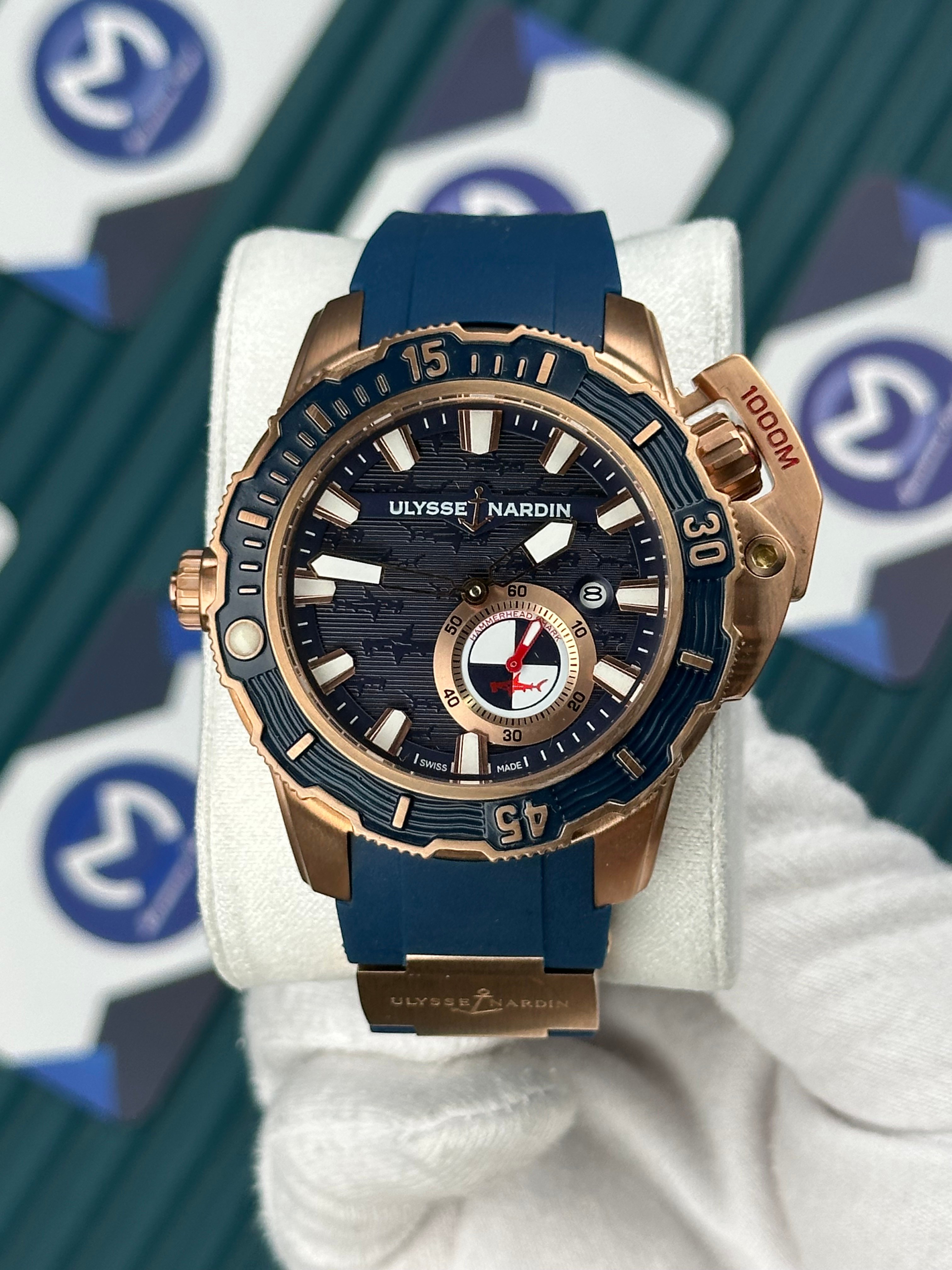 Ulysse Nardin Hammerhead Shark Rose Case Blue 
