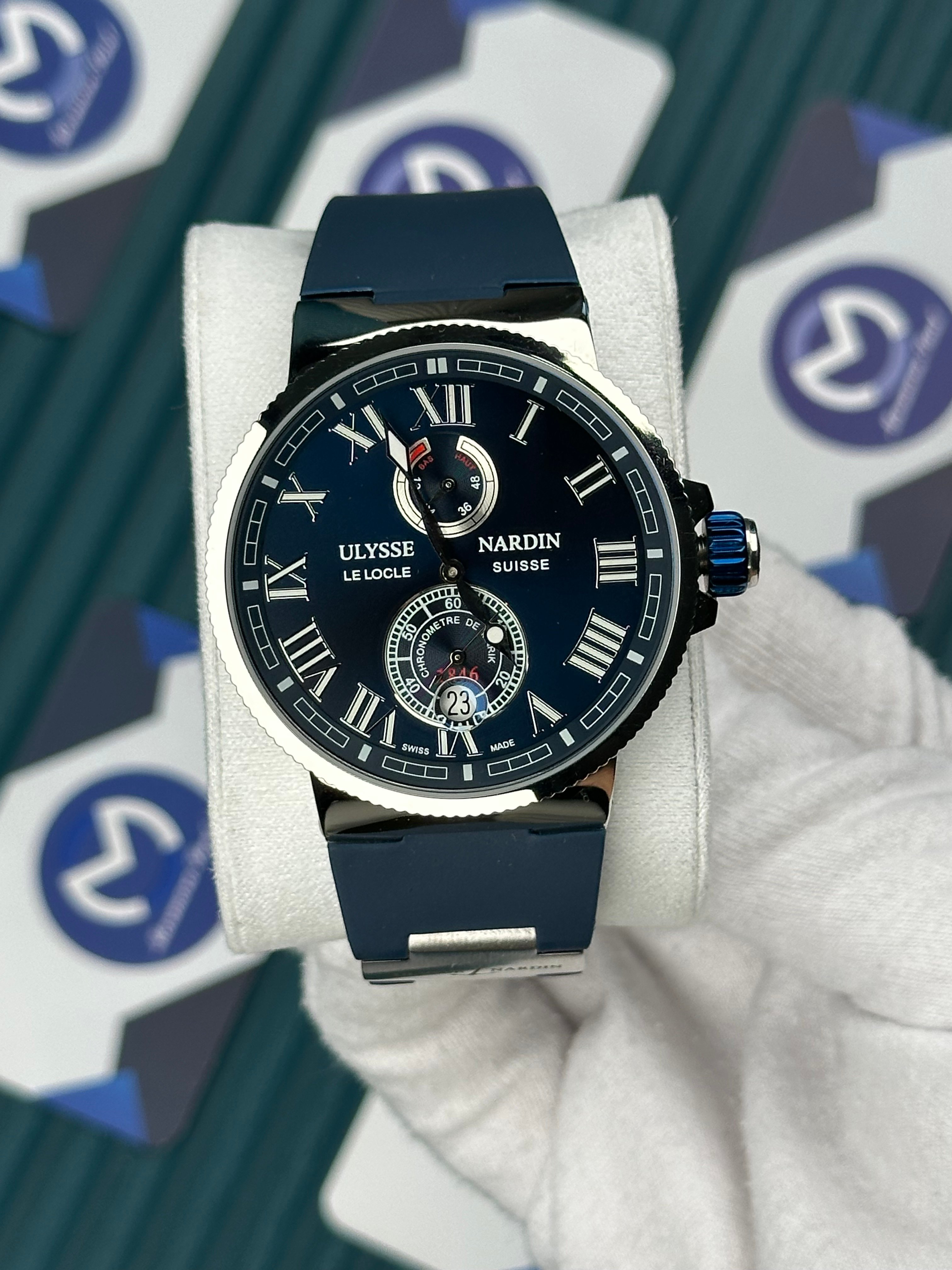 Ulysse Nardin Blue Dial And Cord Chronometer Automatic