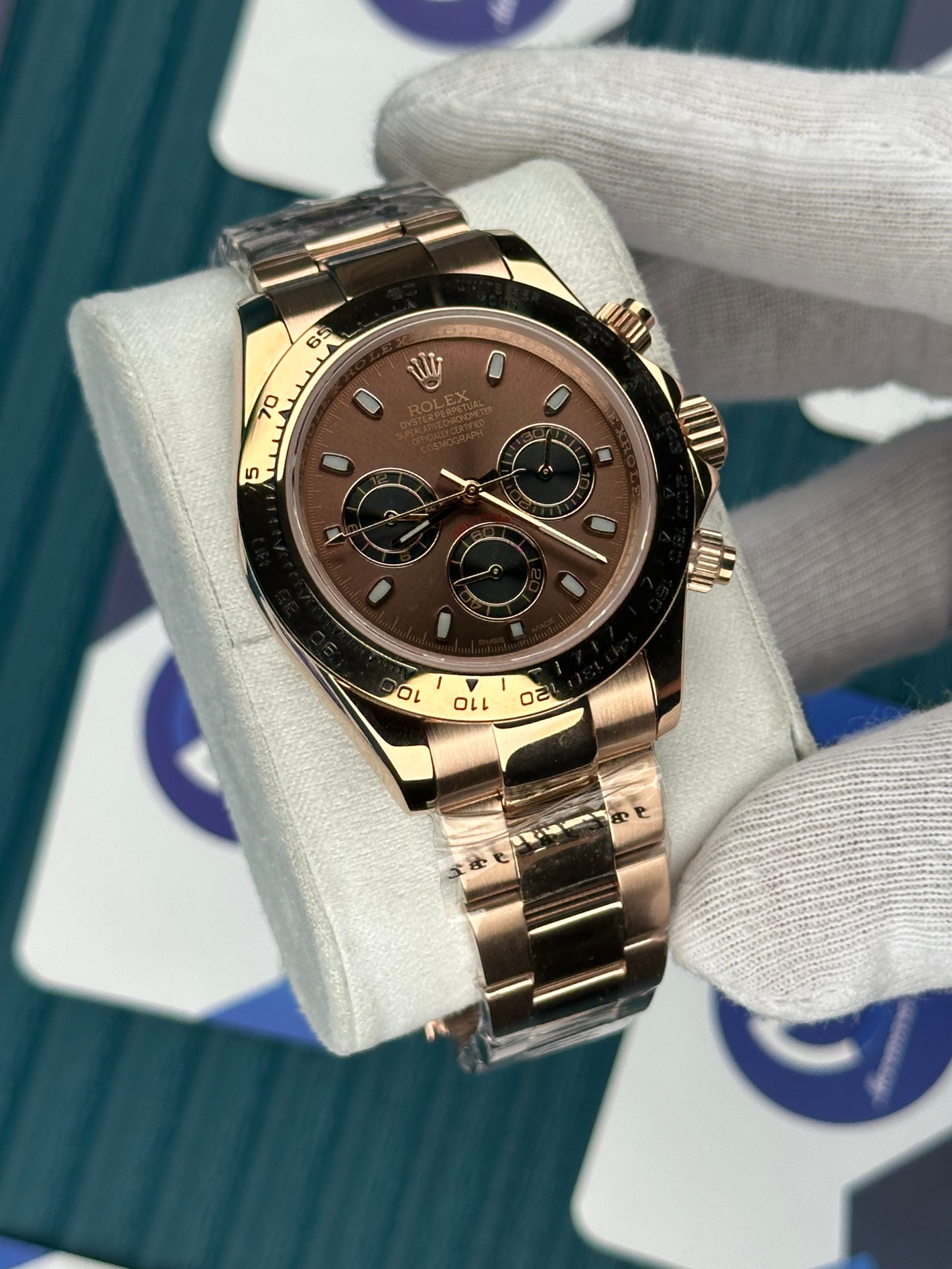 ROLEX DAYTONA BROWN DIAL ROSE OYSTER