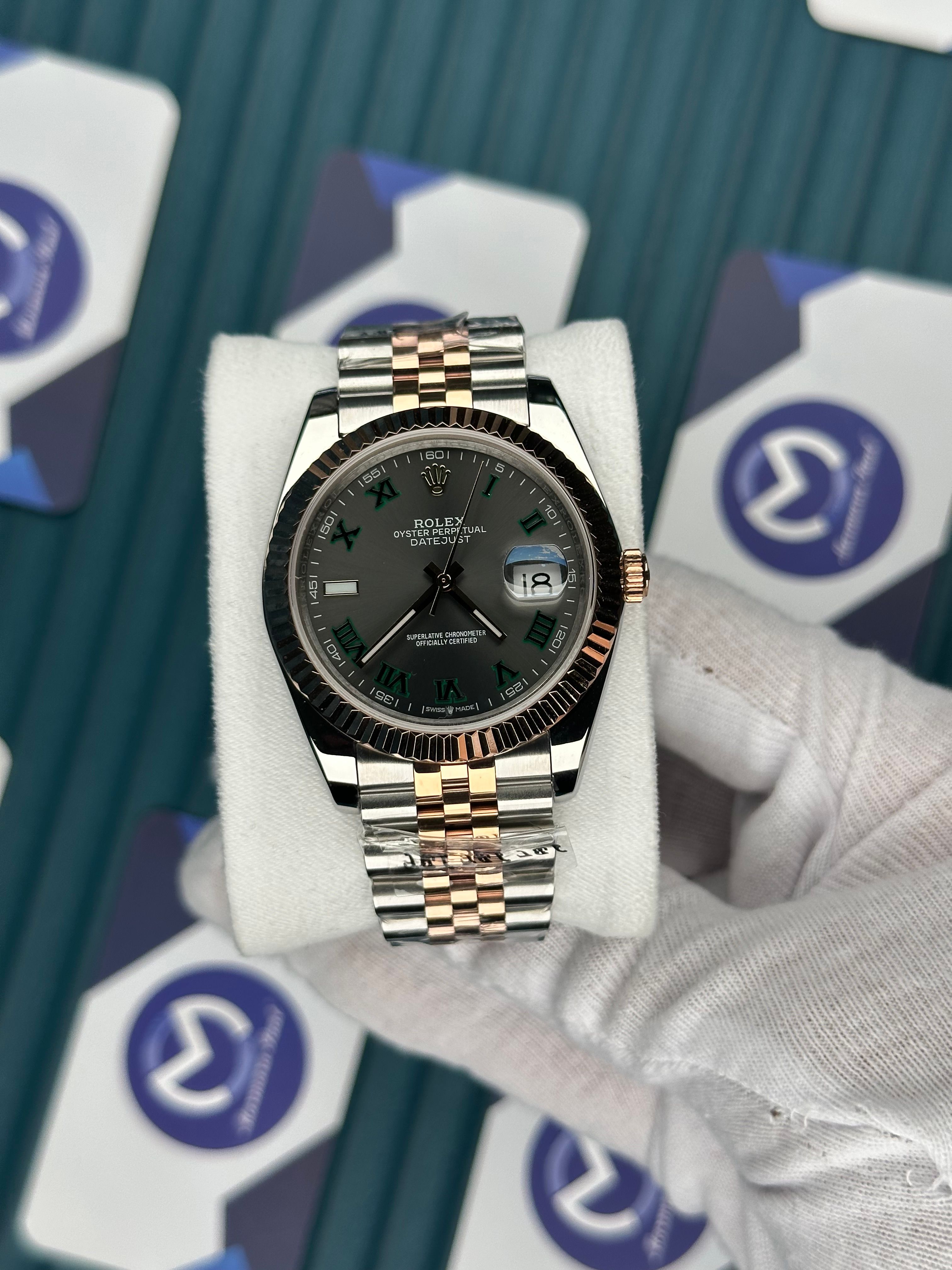 ROLEX DATEJUST ARDUVAZ ROSE-SILVER