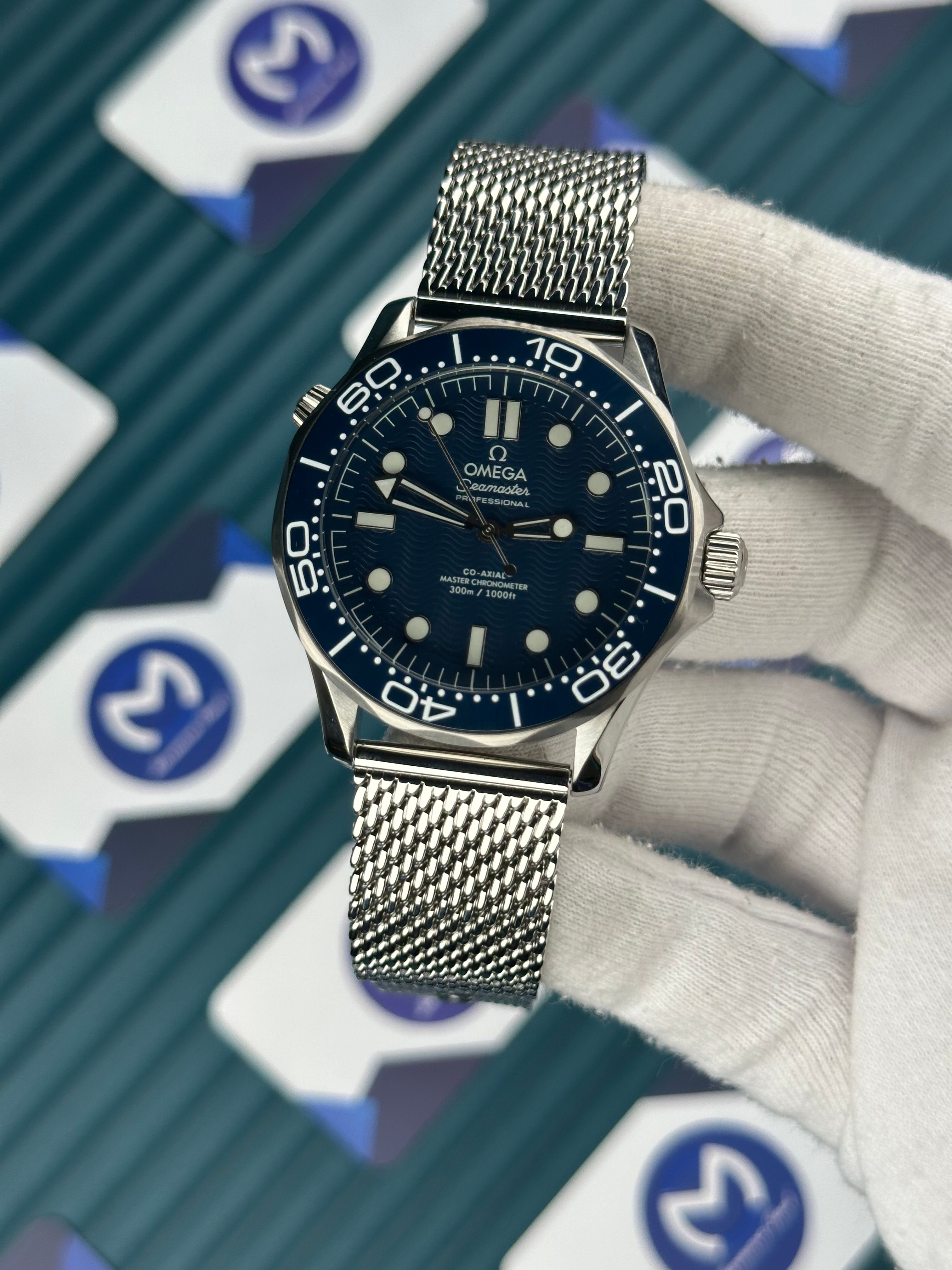 Omega Seamaster Diver 300m James Bond 60th Anniversary Mavi 
