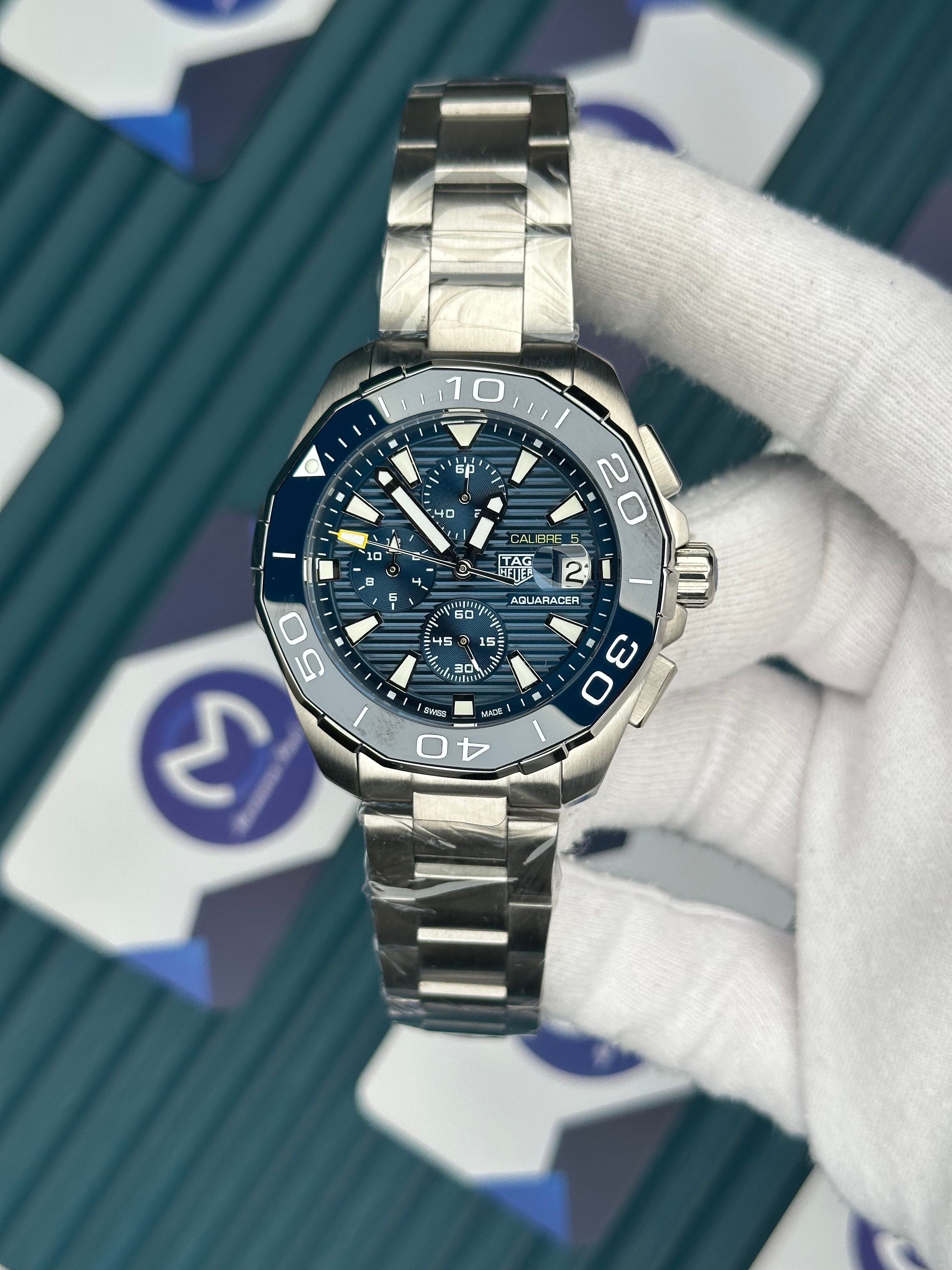 Tagheuer Aquaracer Calibre 5 Mavi Kadran Fonksiyonlu 