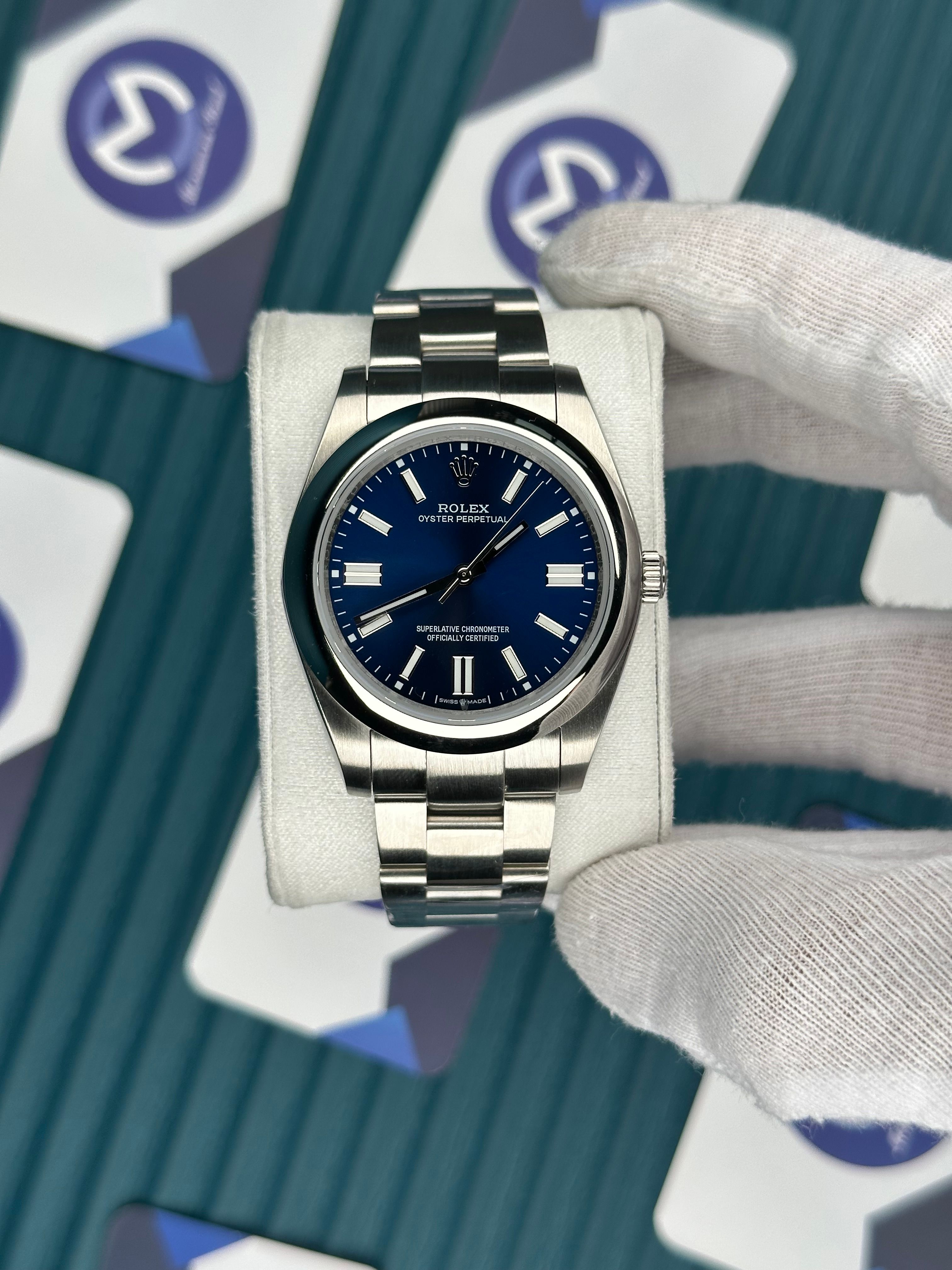 ROLEX OYSTER PERPETUAL BLUE