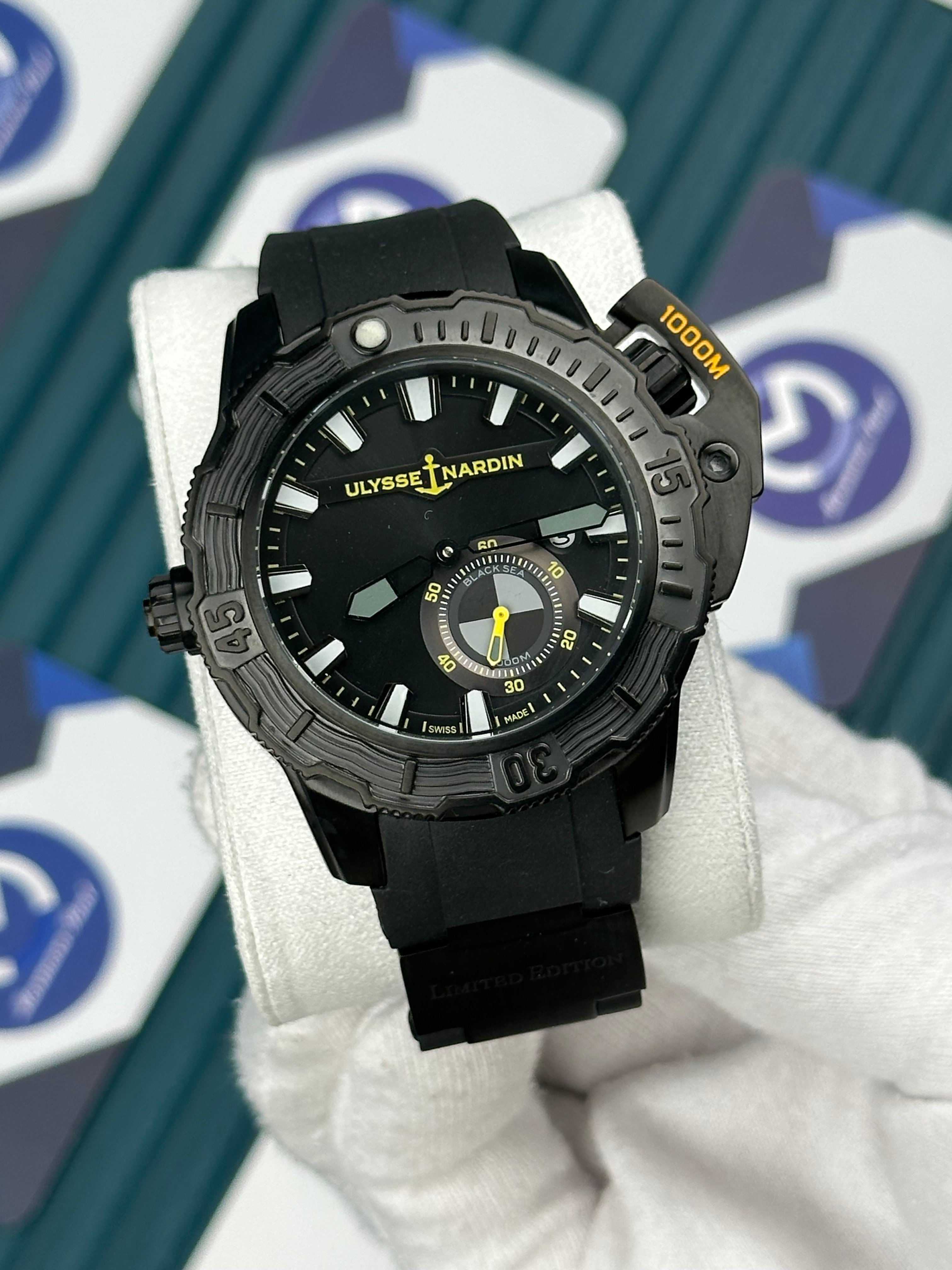 Ulysse Nardin Hammerhead Shark Black And Yellow Detail