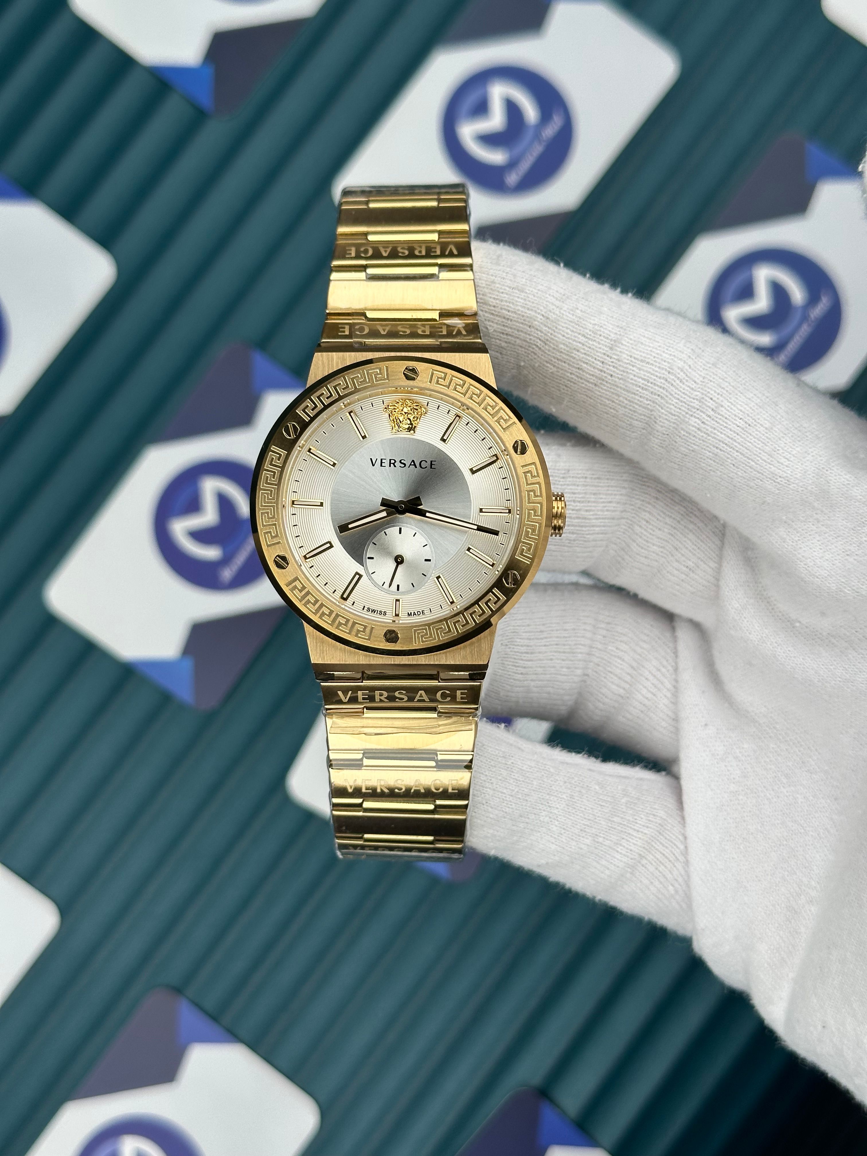 Versace Gold Kordon Fonksiyonlu Beyaz Kadran