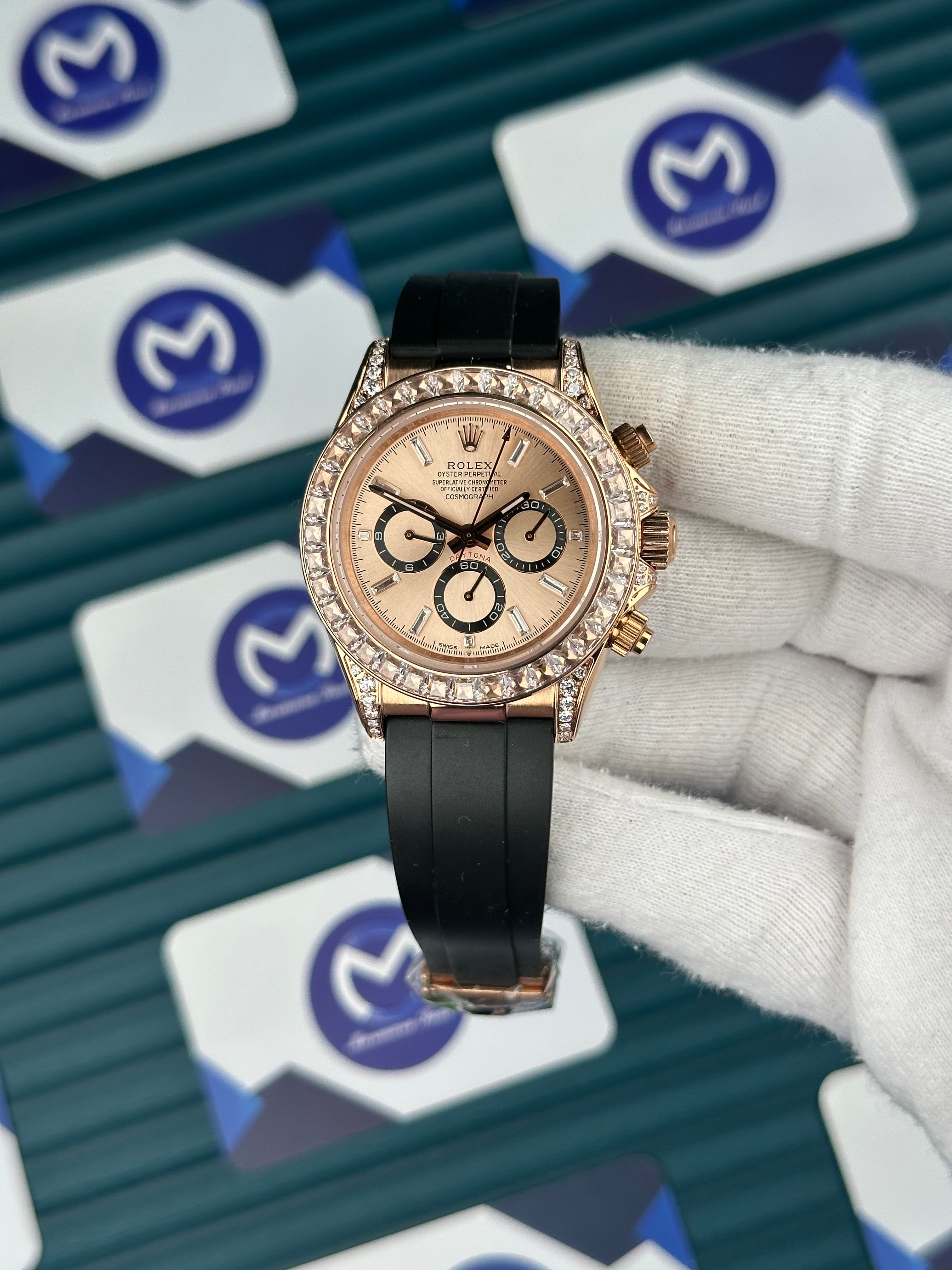 Rolex Daytona Pırlanta Bezel Taşlı Oysterflex