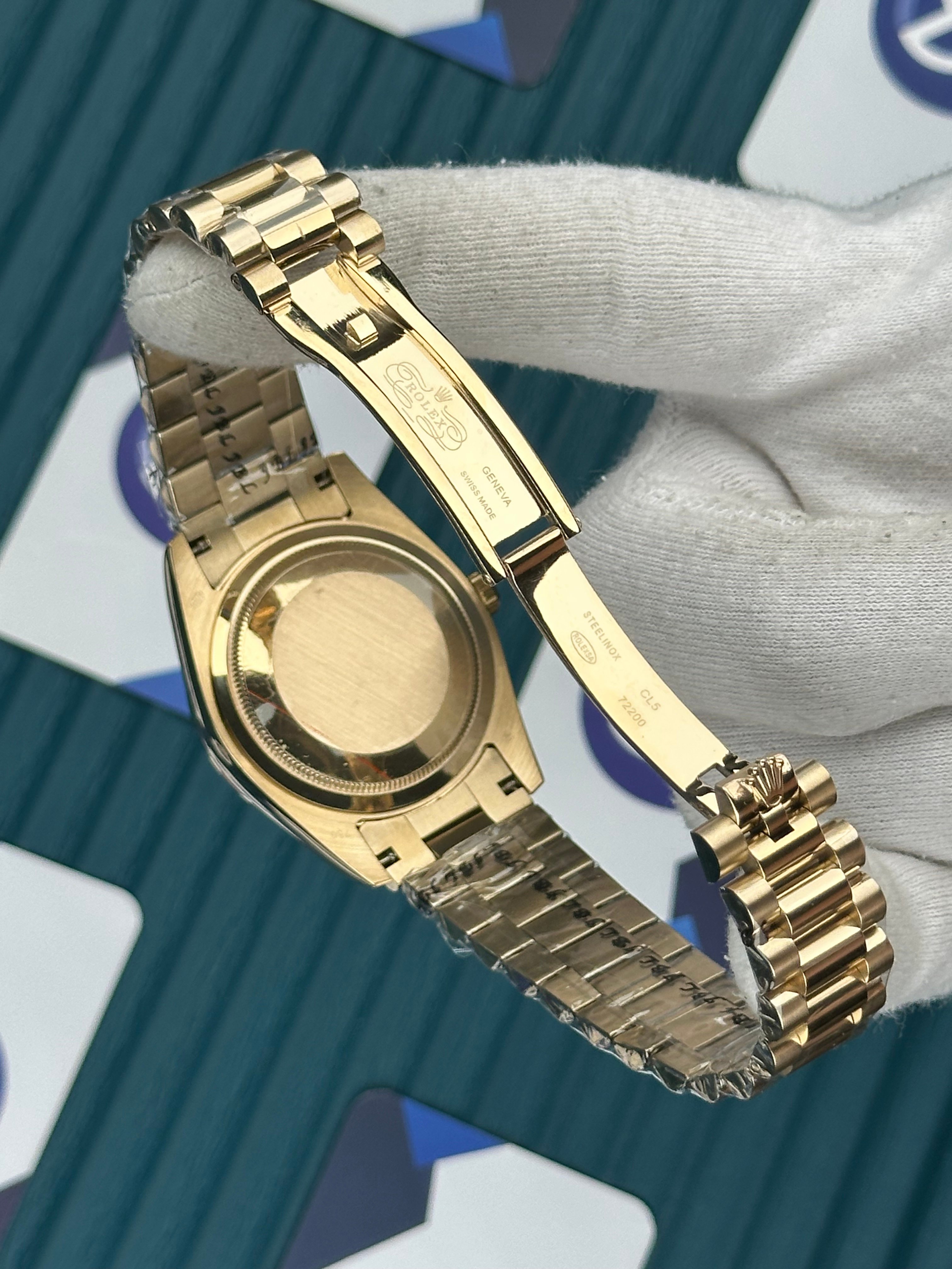 ROLEX DAY-DATE GRAY DAIL GOLD ROMA INDEX GOLD PRESIDENT