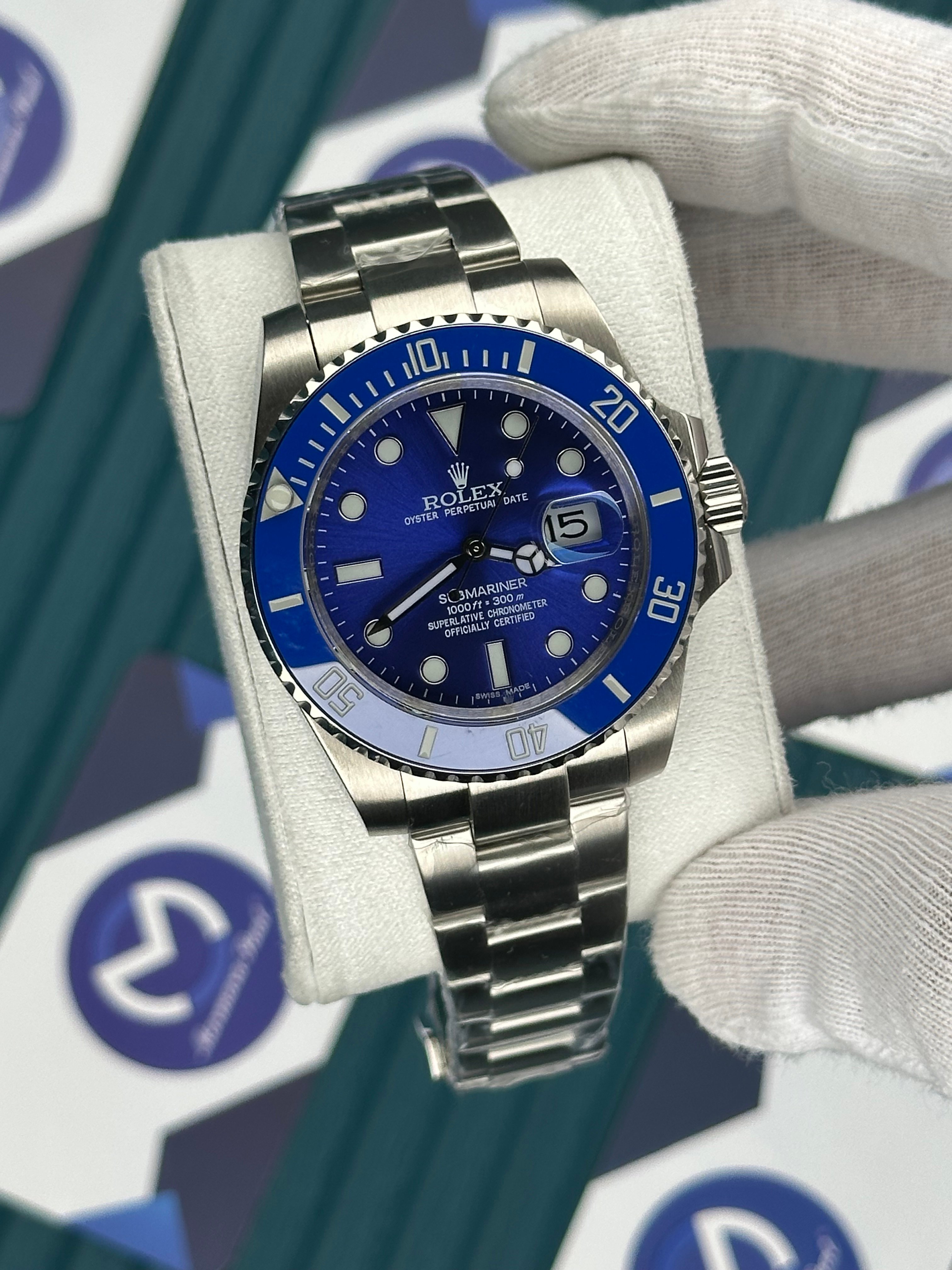 ROLEX SUBMARINER BLUE SILVER OYSTER