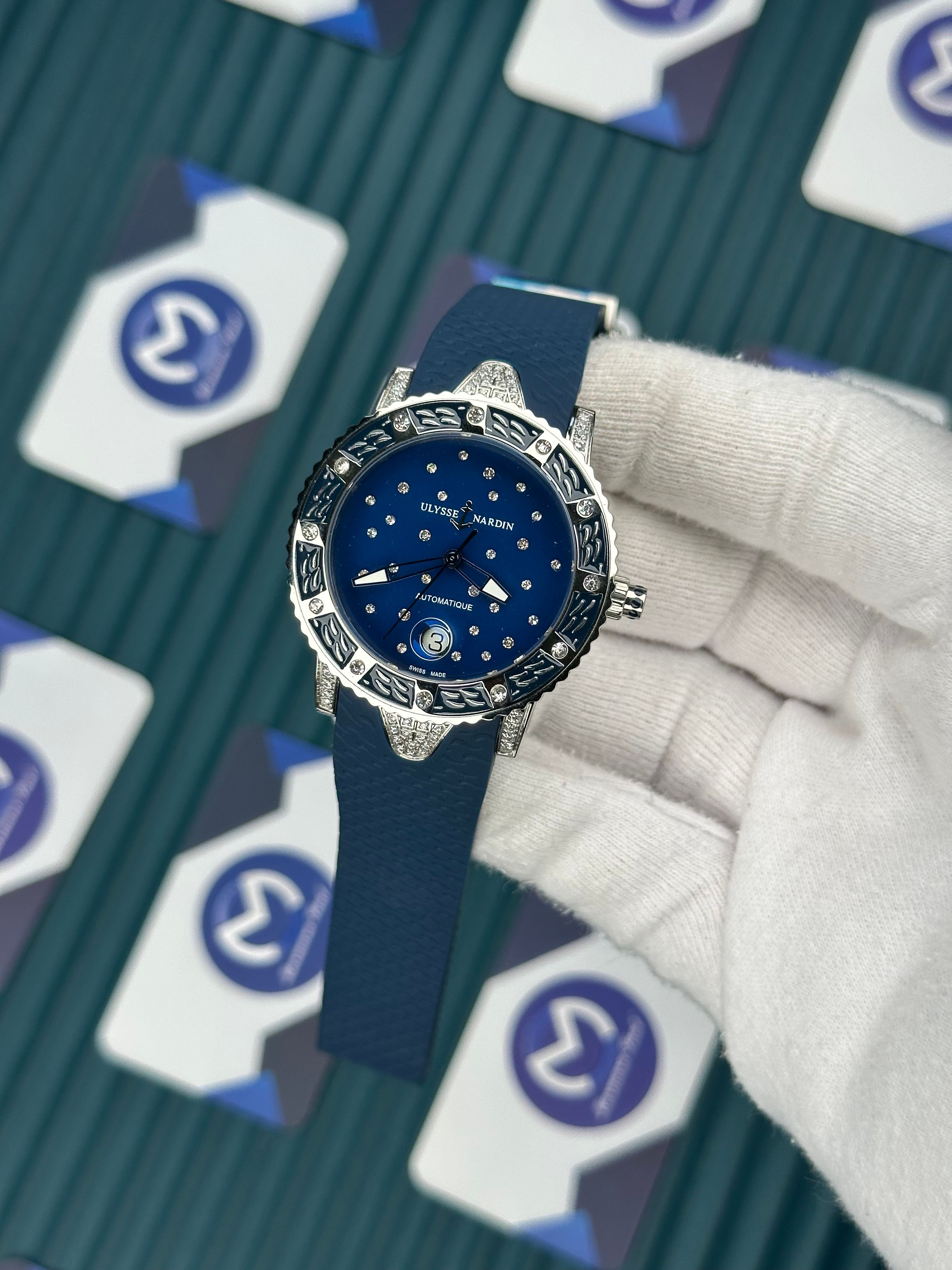Ulysse Nardin Automatique Blue And Diamonds