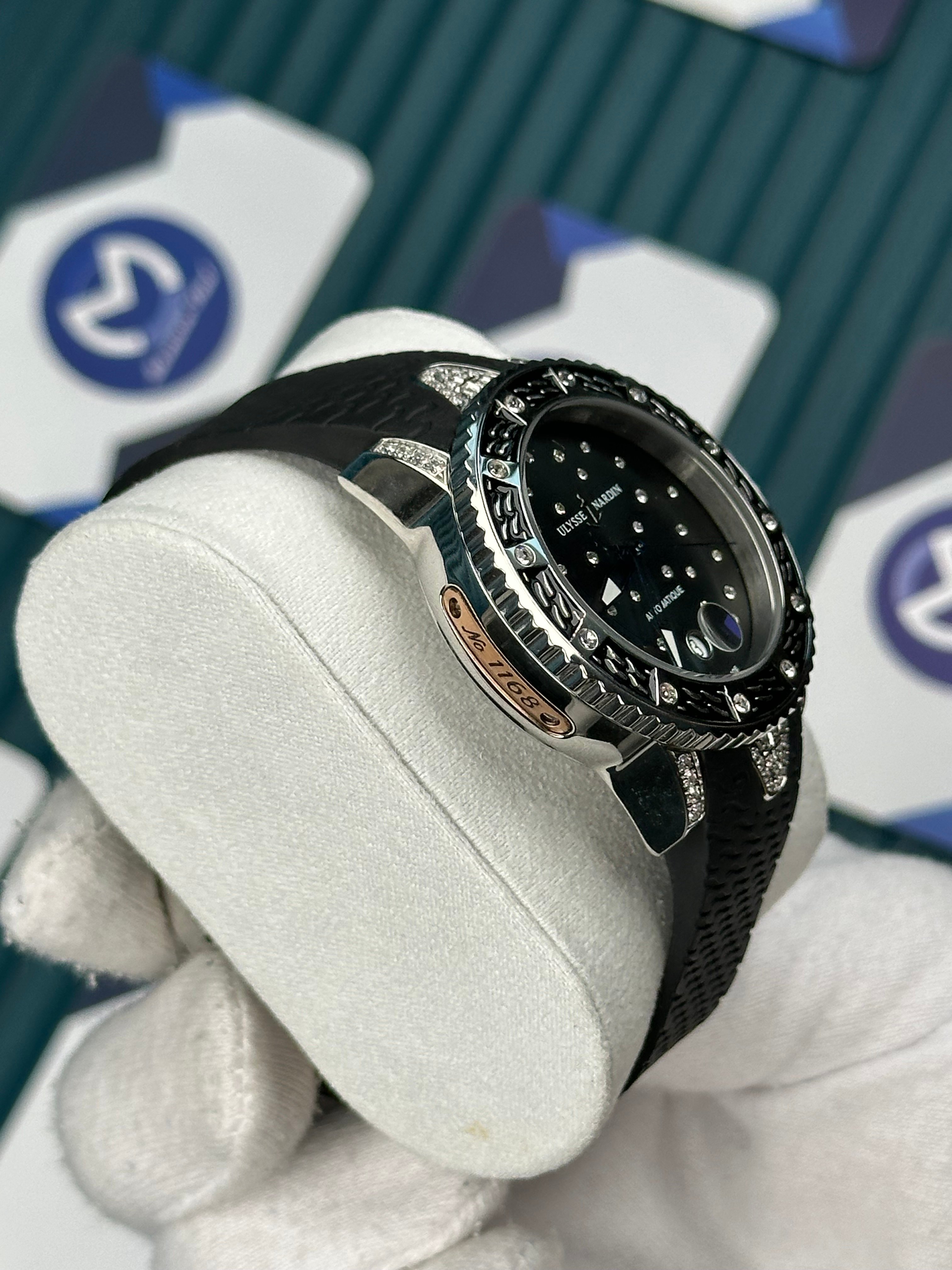 Ulysse Nardin Automatıque Diamond Black Silver Woman