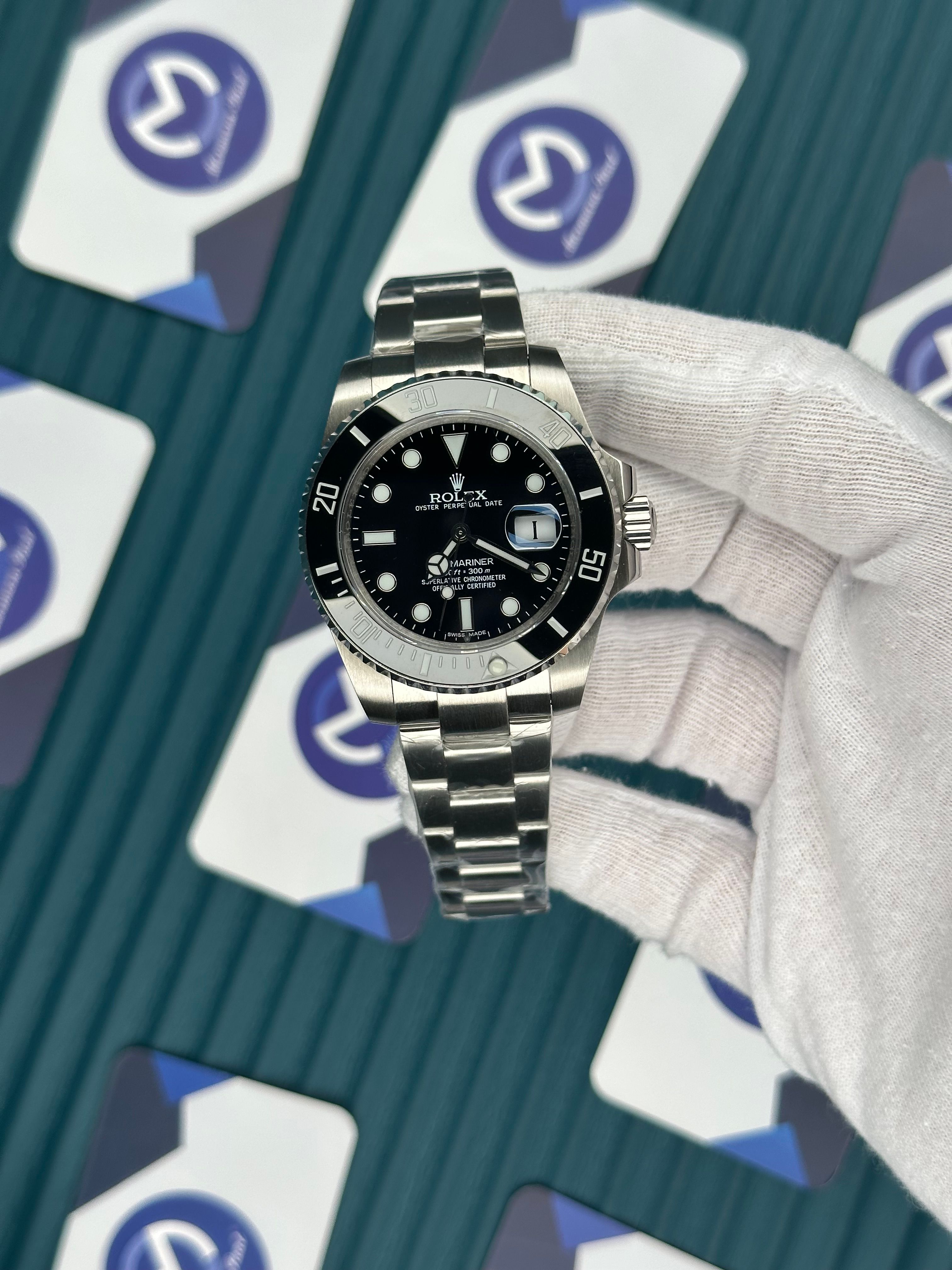 ROLEX SUBMARINER BLACK DIAL CLASSIC SILVER OYSTER