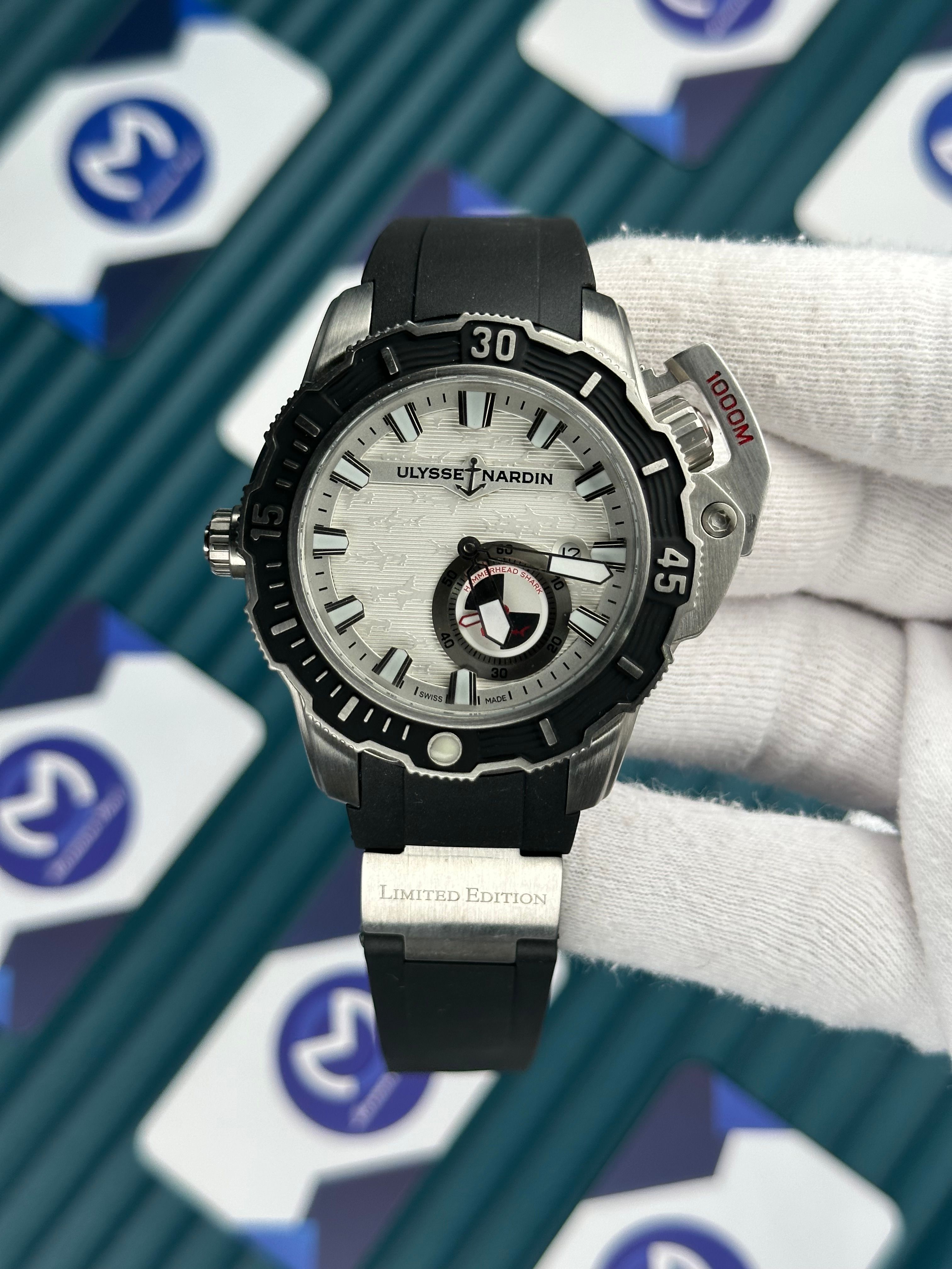 Ulysse Nardin Hammerhead Shark Diver Deep Dive Black White