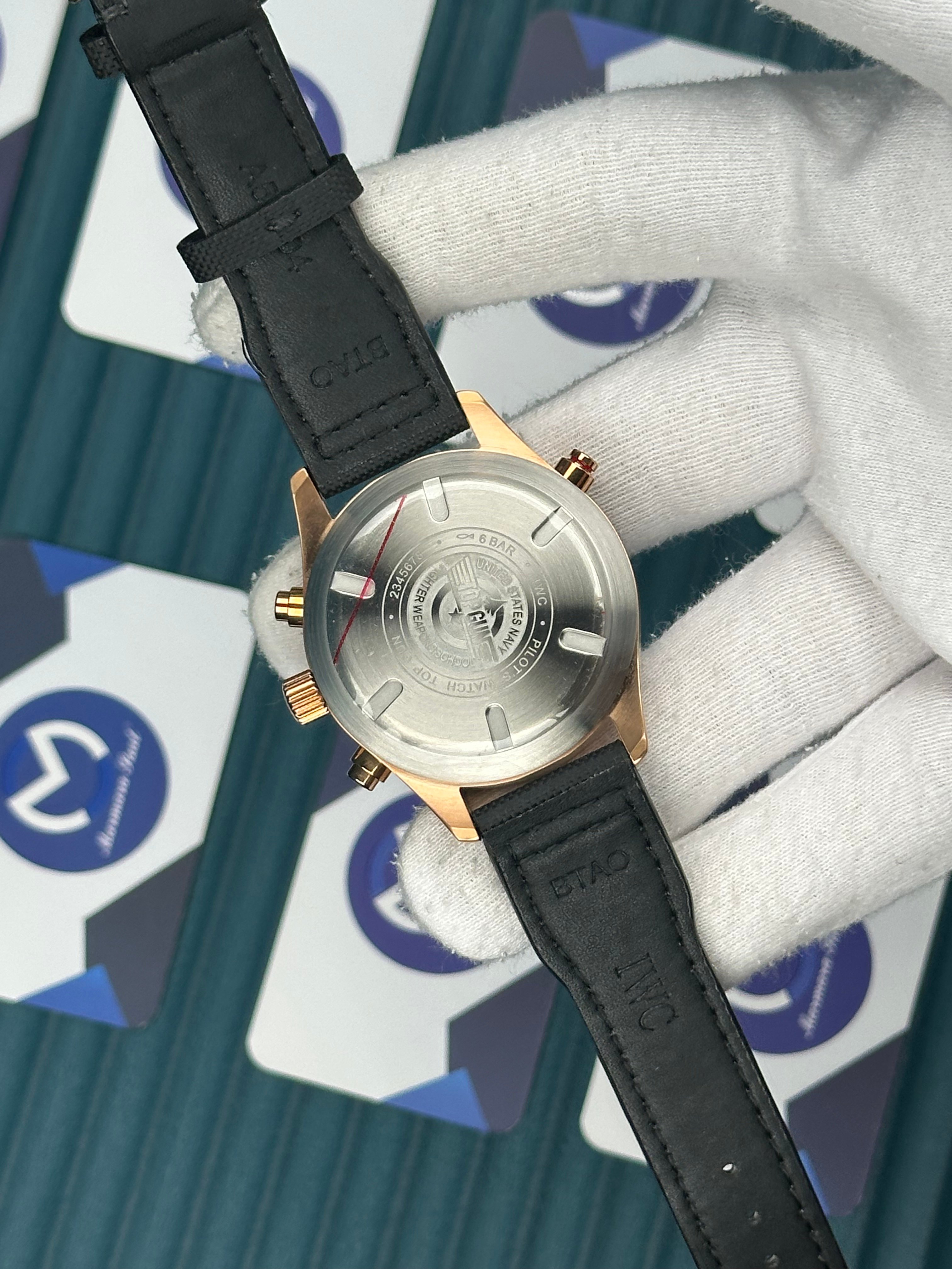 Iwc Edition Le Petit Prince Rose Case Black Dial 