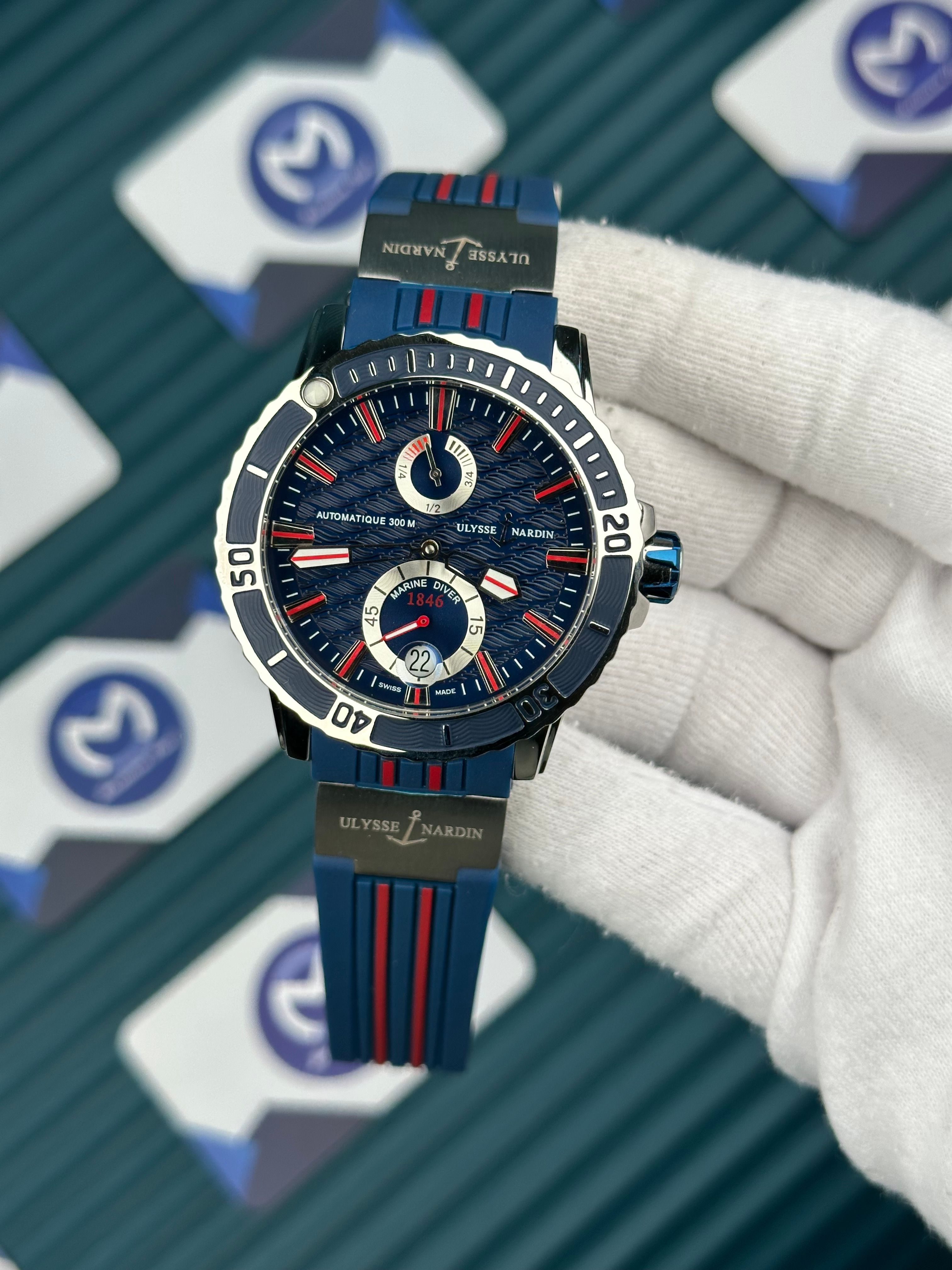 Ulysse Nardin Blue Red Cord Blue Dial Chronometer