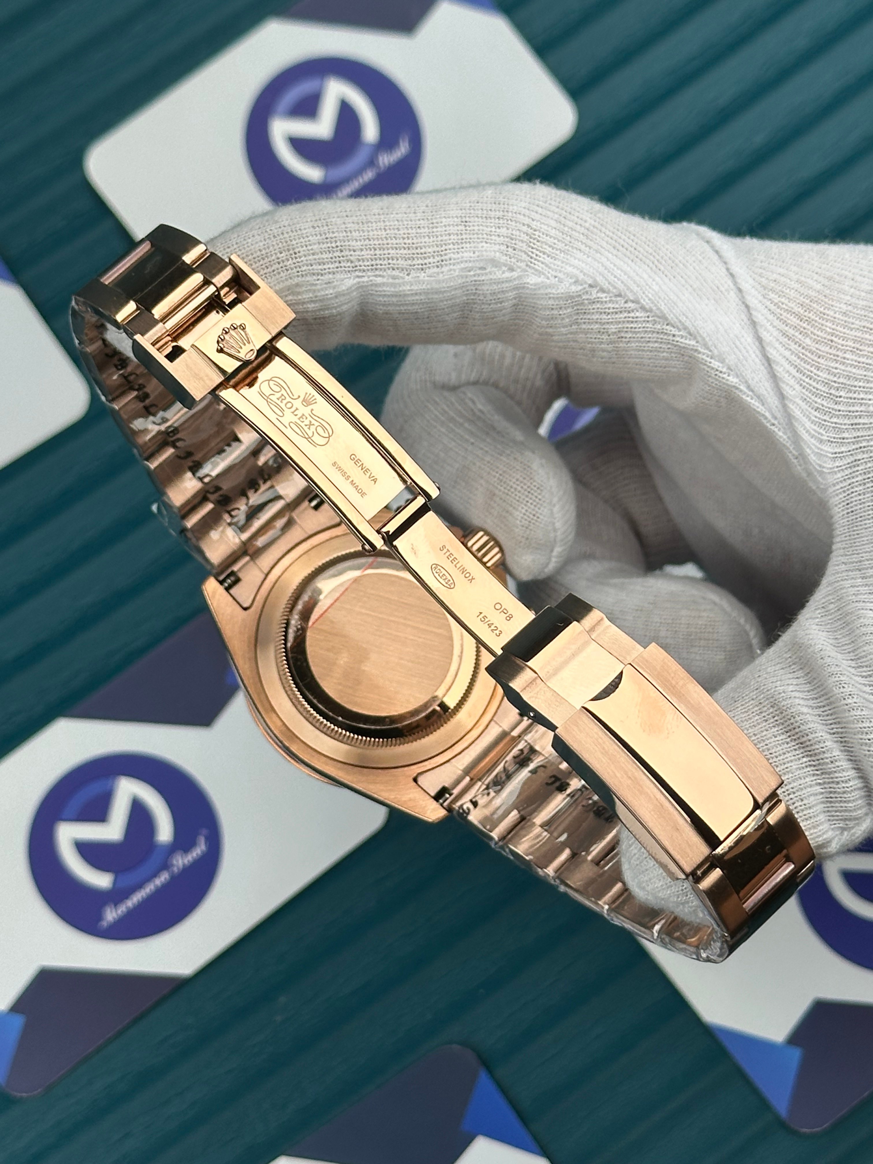 ROLEX DAYTONA CHOCOLATE DIAL ROSE OYSTER