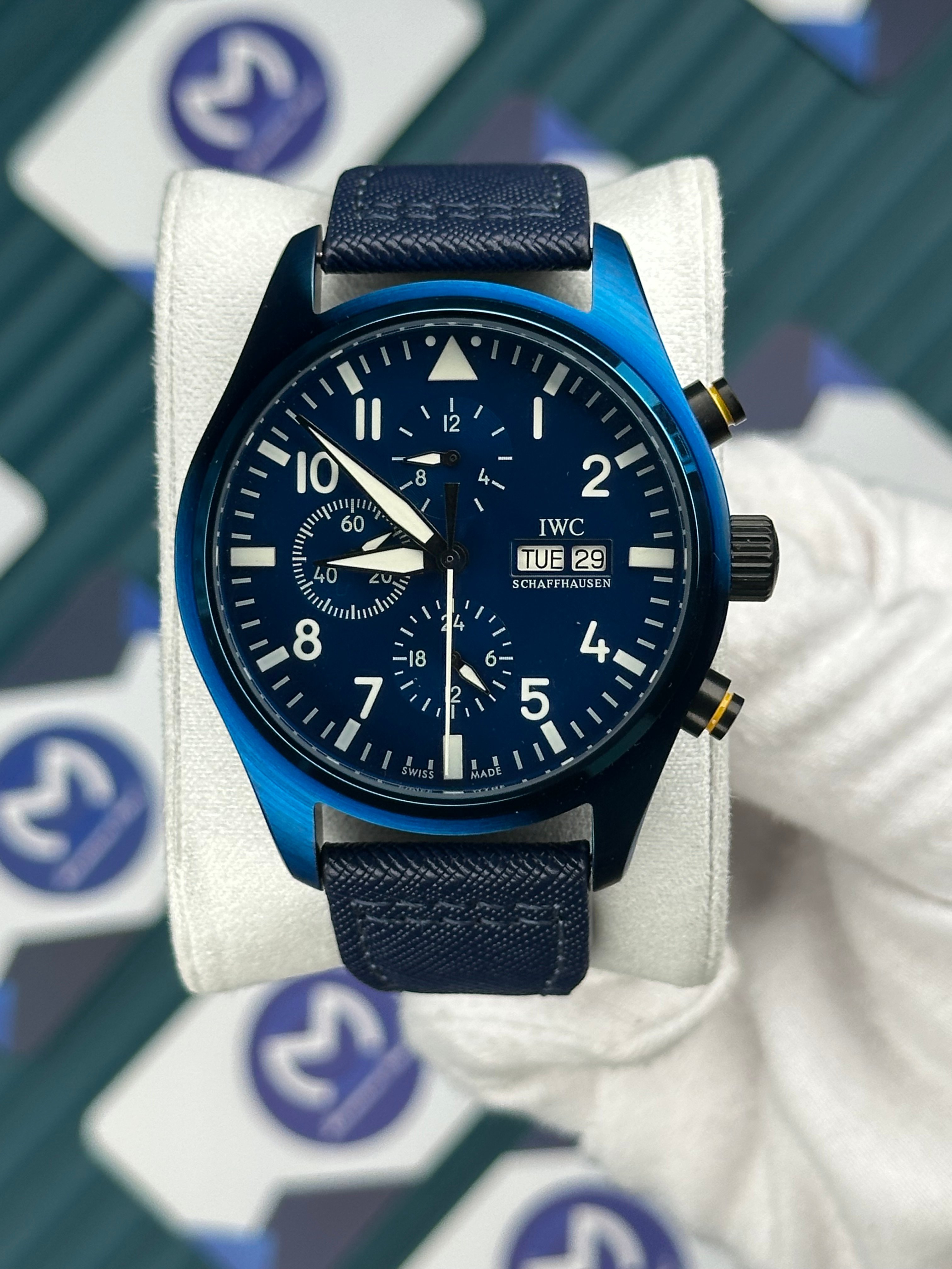 IWC BIG PILOT BLUE CHRONOGRAPH AUTOMATIC
