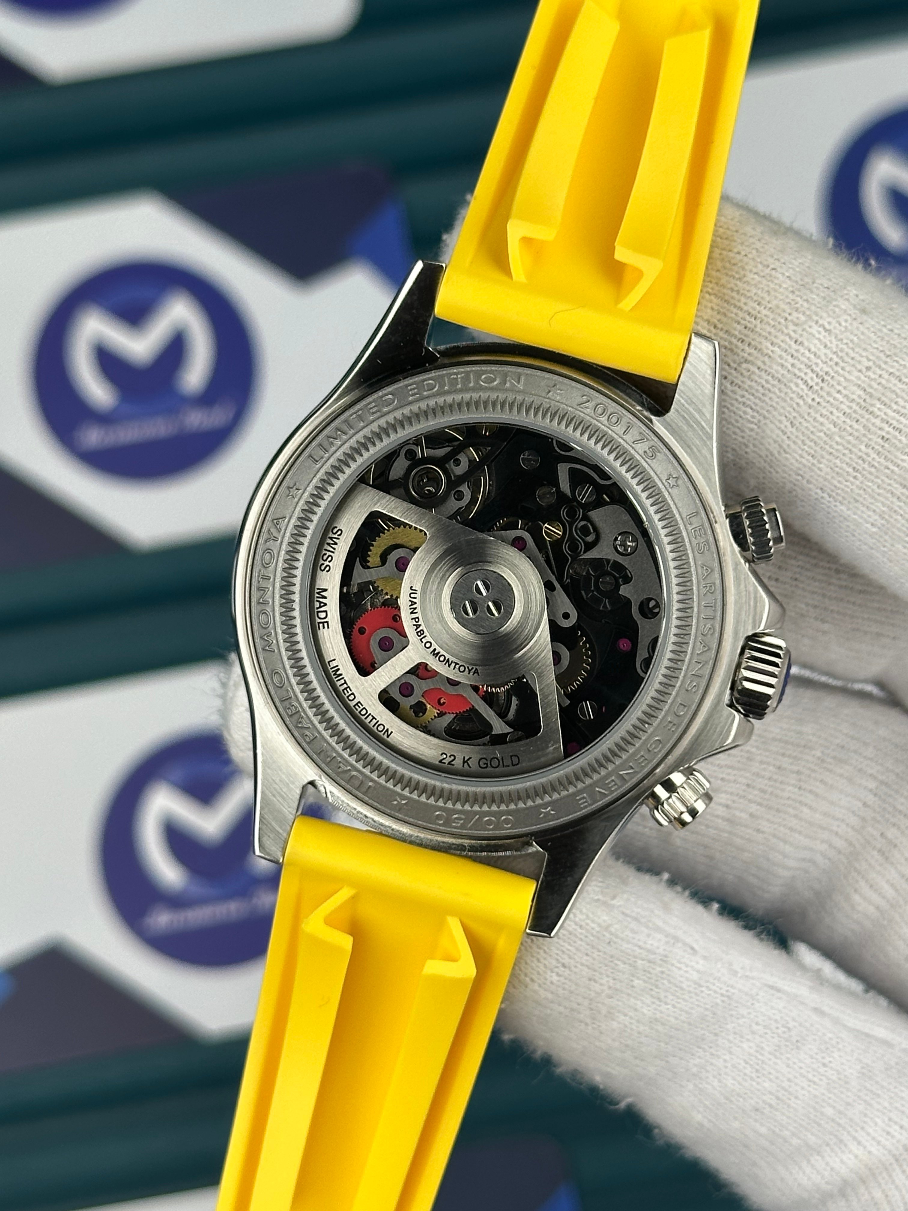 Rolex Daytona Juan Pablo Montoya Black Yellow Rubber Oysterflex