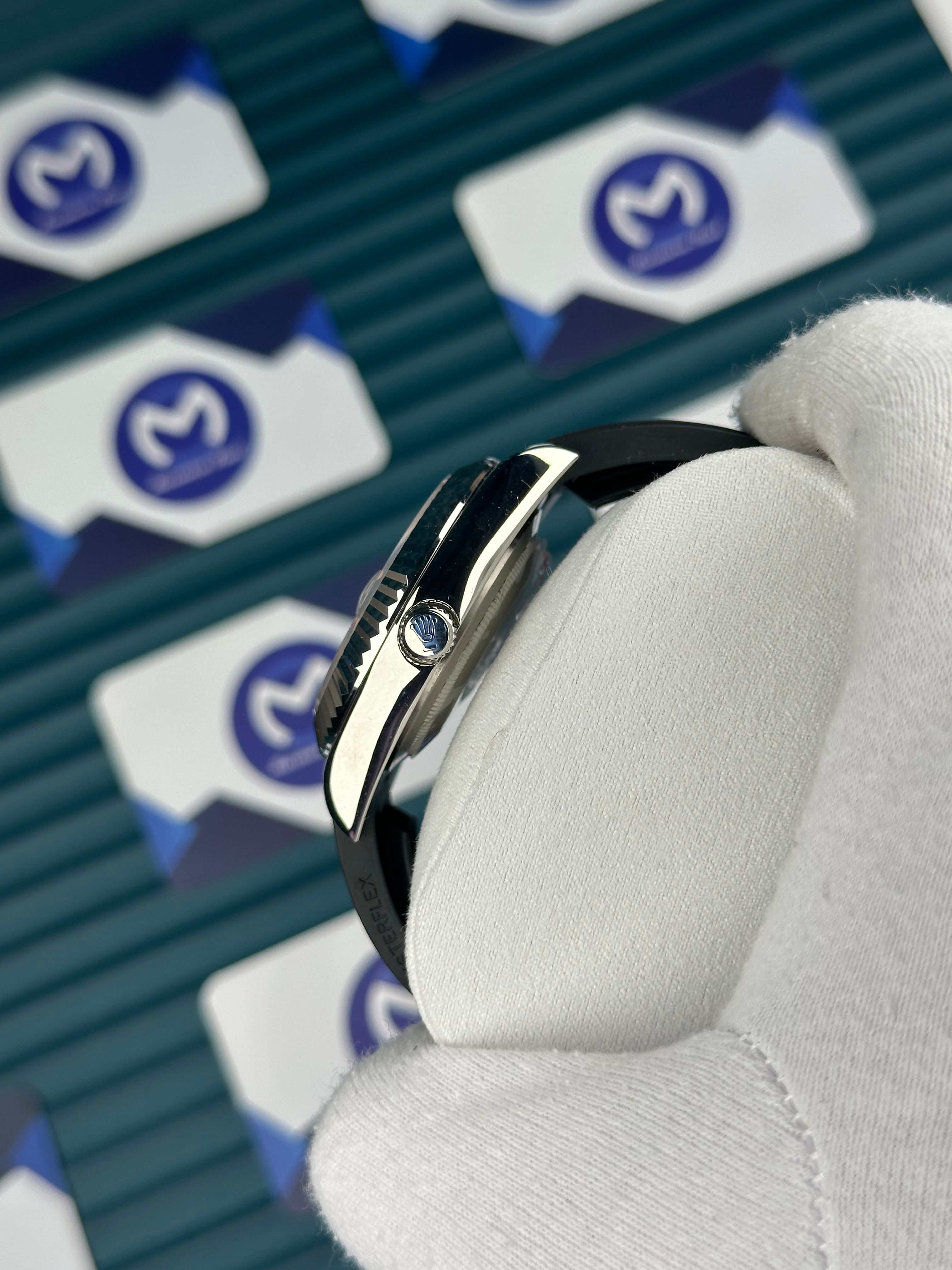 Rolex Sky Dweller Silver Beyaz Kadran Oysterflex