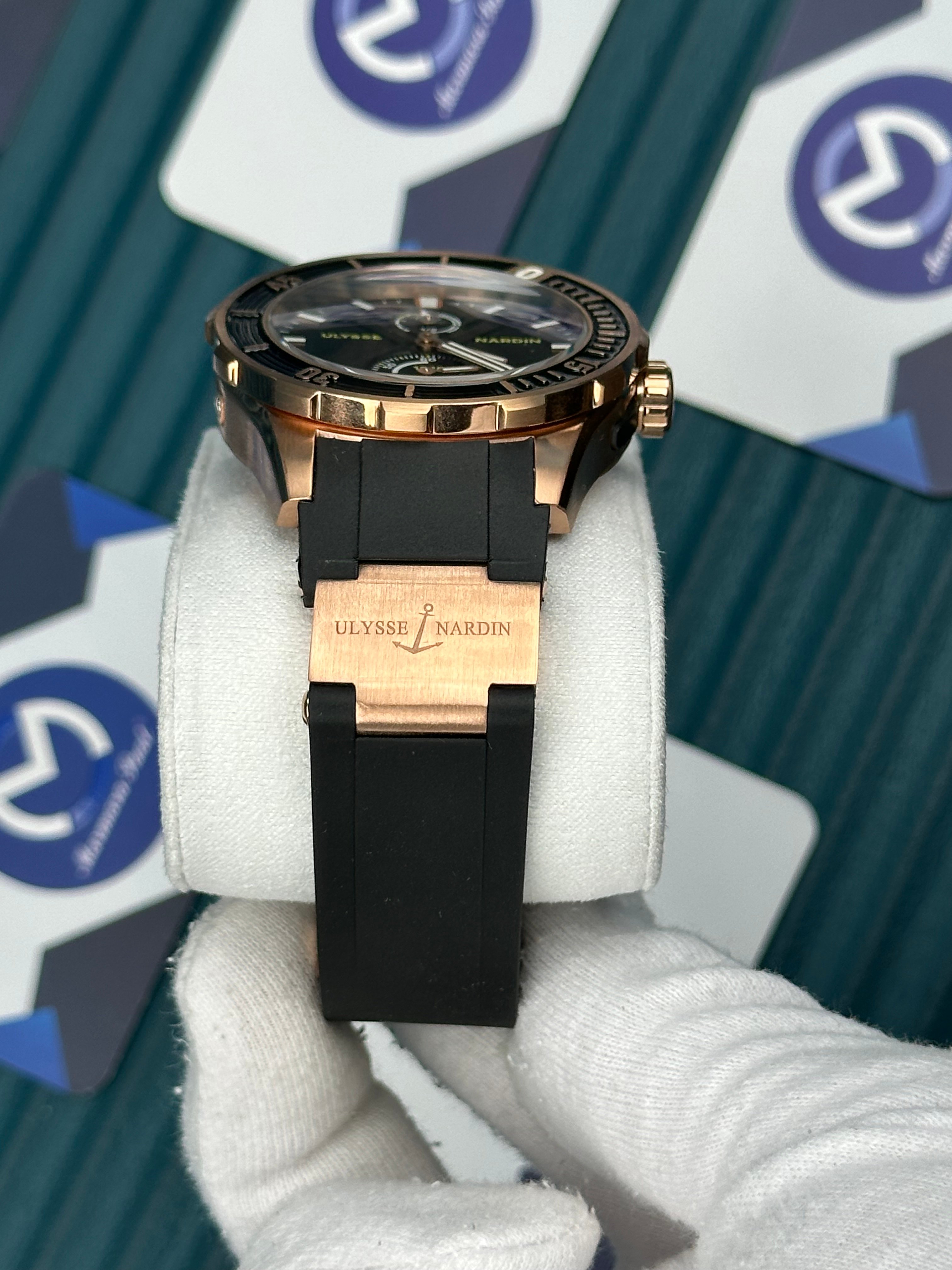 Ulysse Nardin Marine Rose Case Black Cord Chronometer 