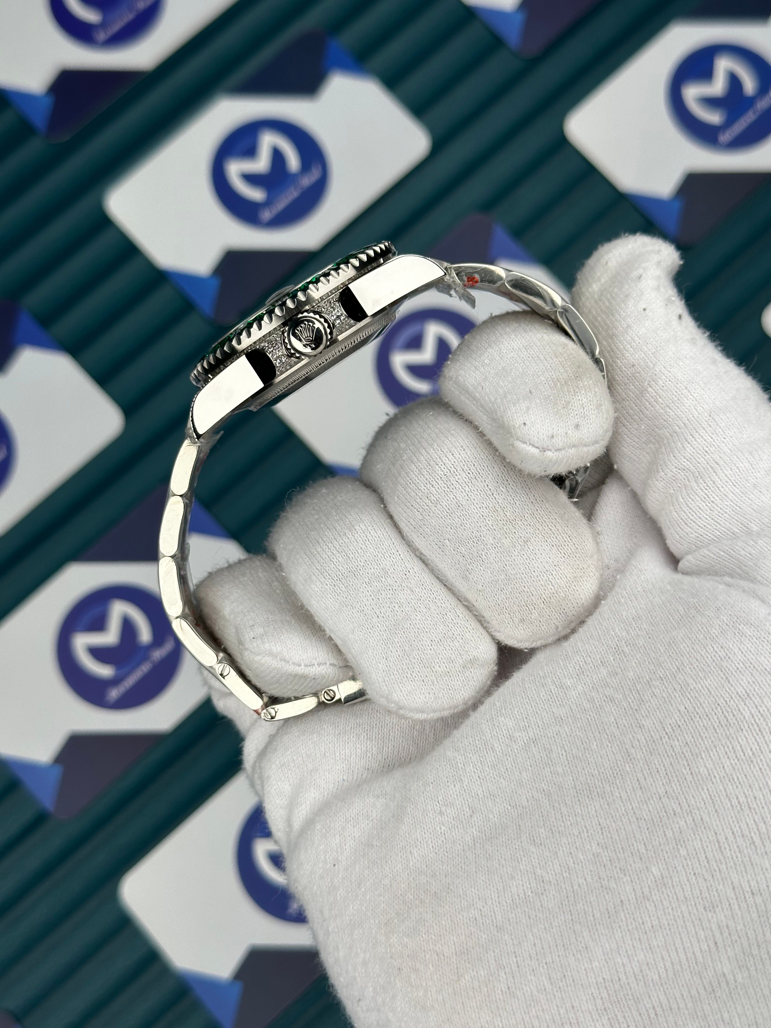 Rolex Submariner Mavi Beyaz Taşlı Bezel Mavi Kadran