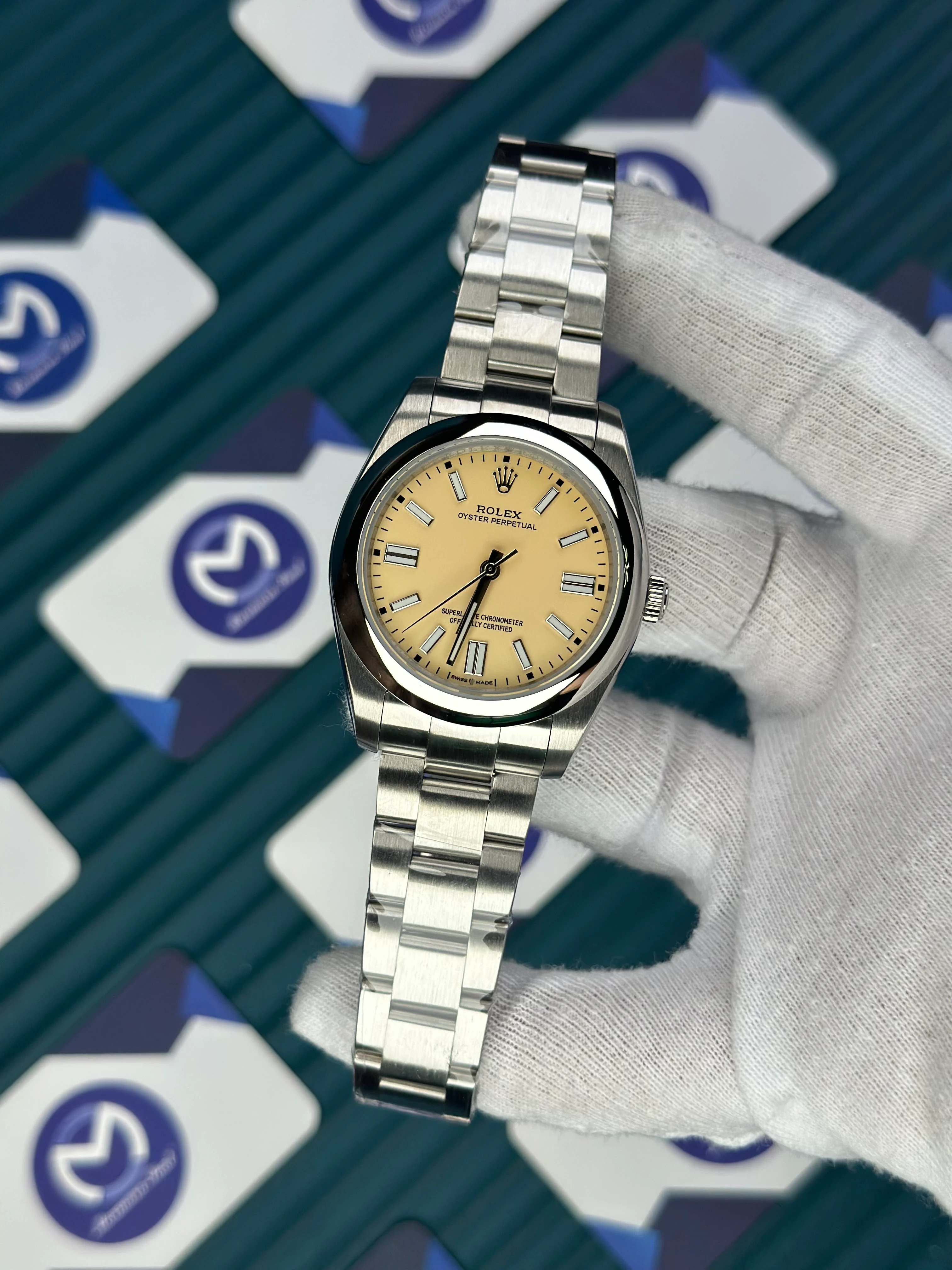 ROLEX OYSTER PERPETUAL BEIGE 
