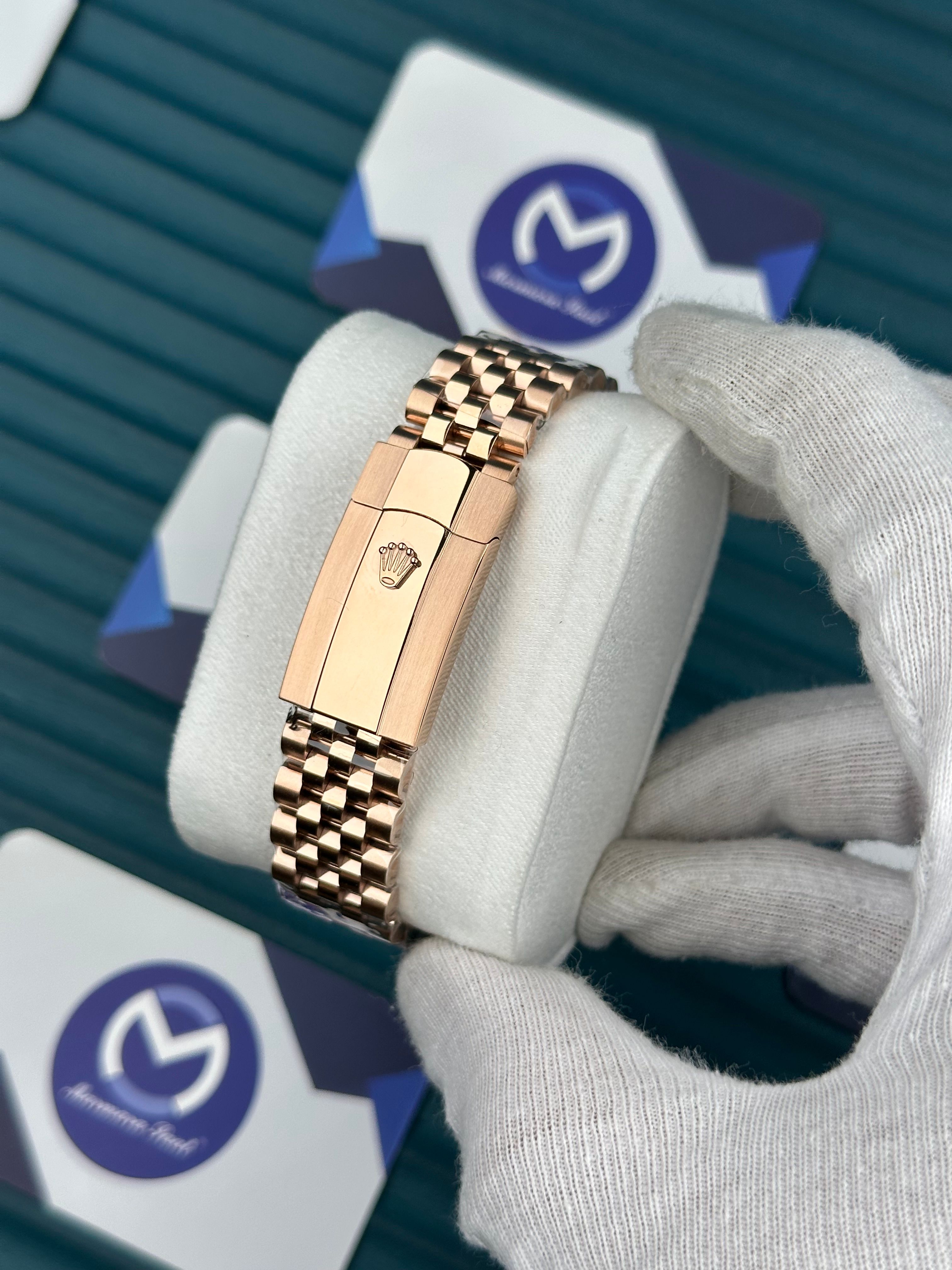 ROLEX DATEJUST CHOCOLATE DIAL ROSE JUBILE