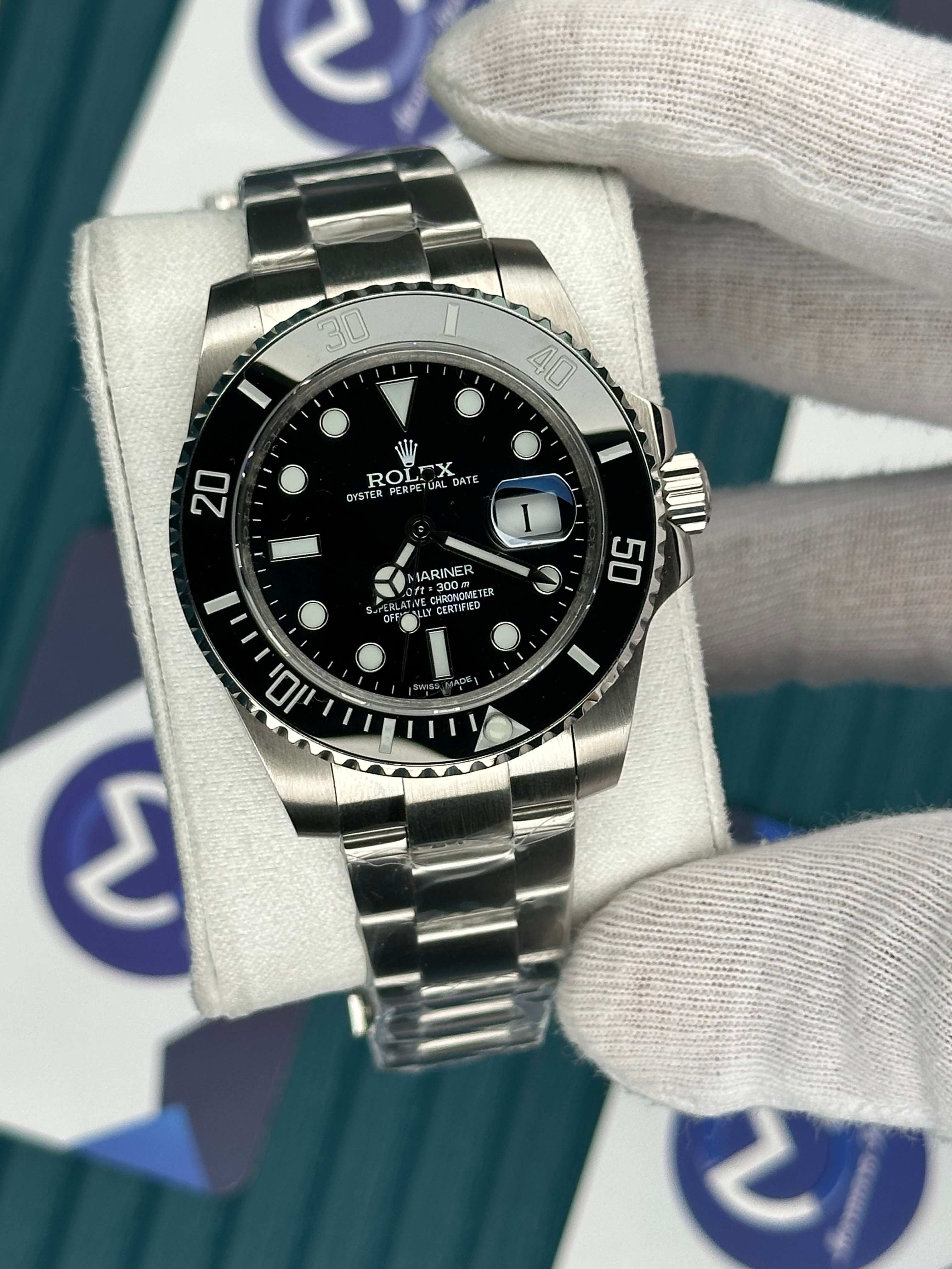 ROLEX SUBMARINER BLACK DIAL CLASSIC SILVER OYSTER
