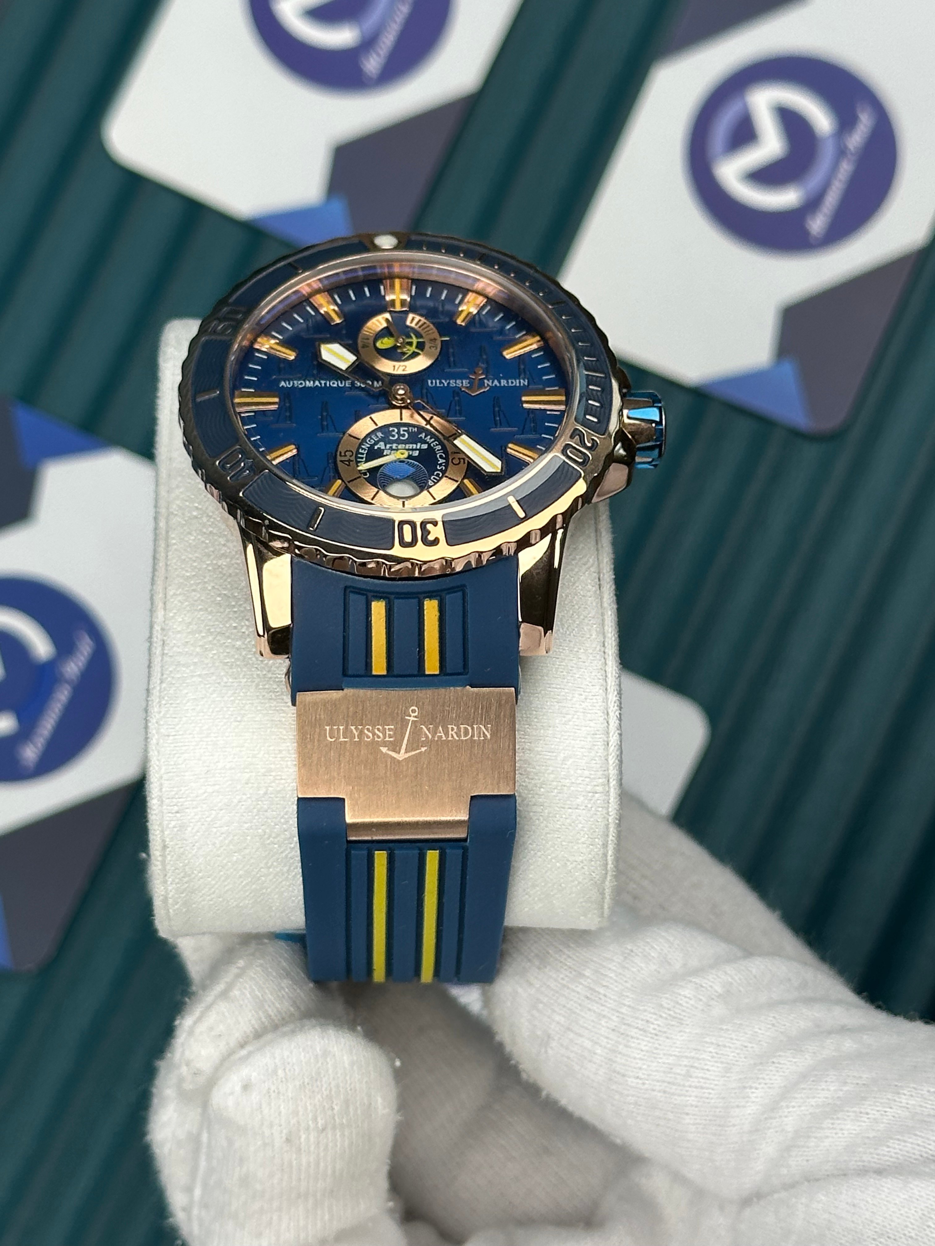 Ulysse Nardin Rose Case Blue Limited Edition Chronograph Automatic