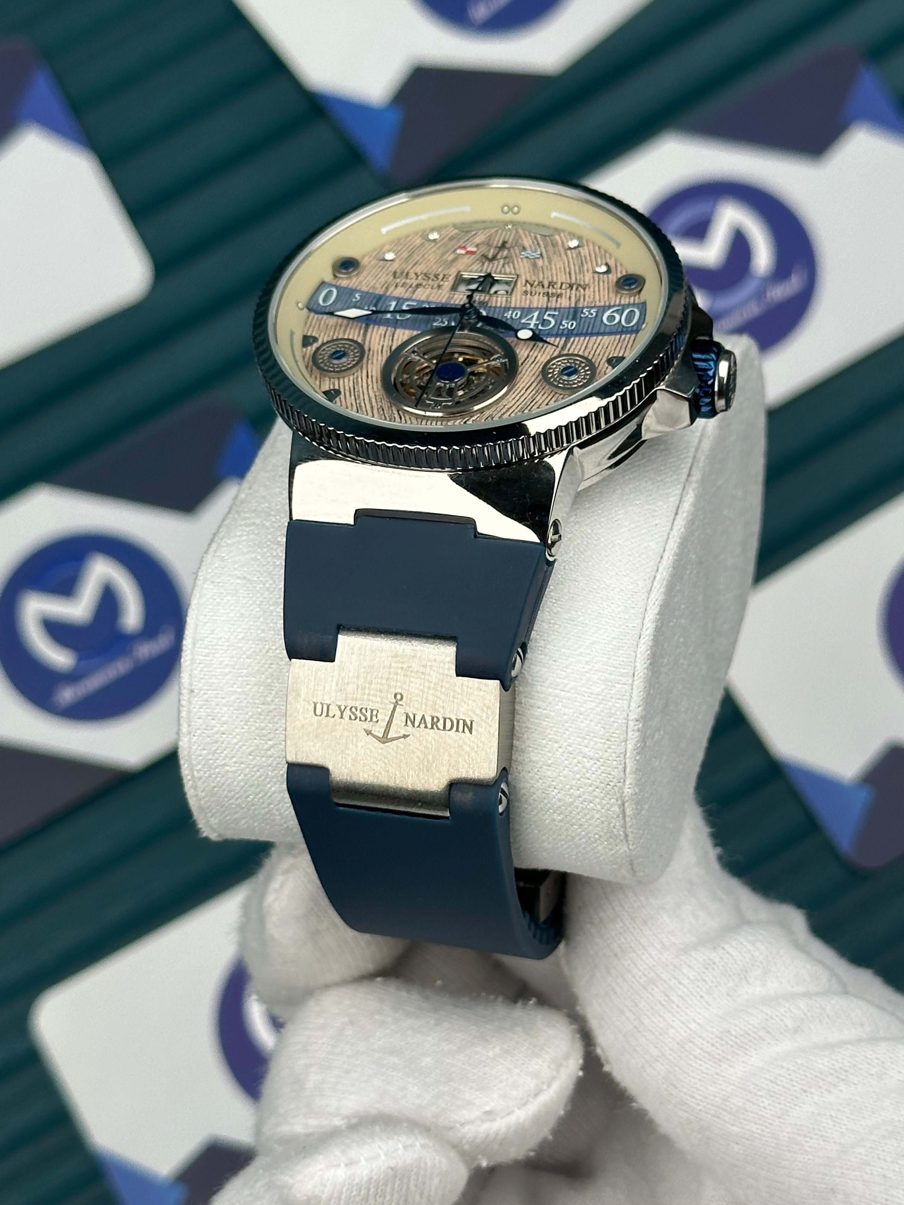 Ulysse Nardin Marine Blue Cord Desert Dial Torubillon