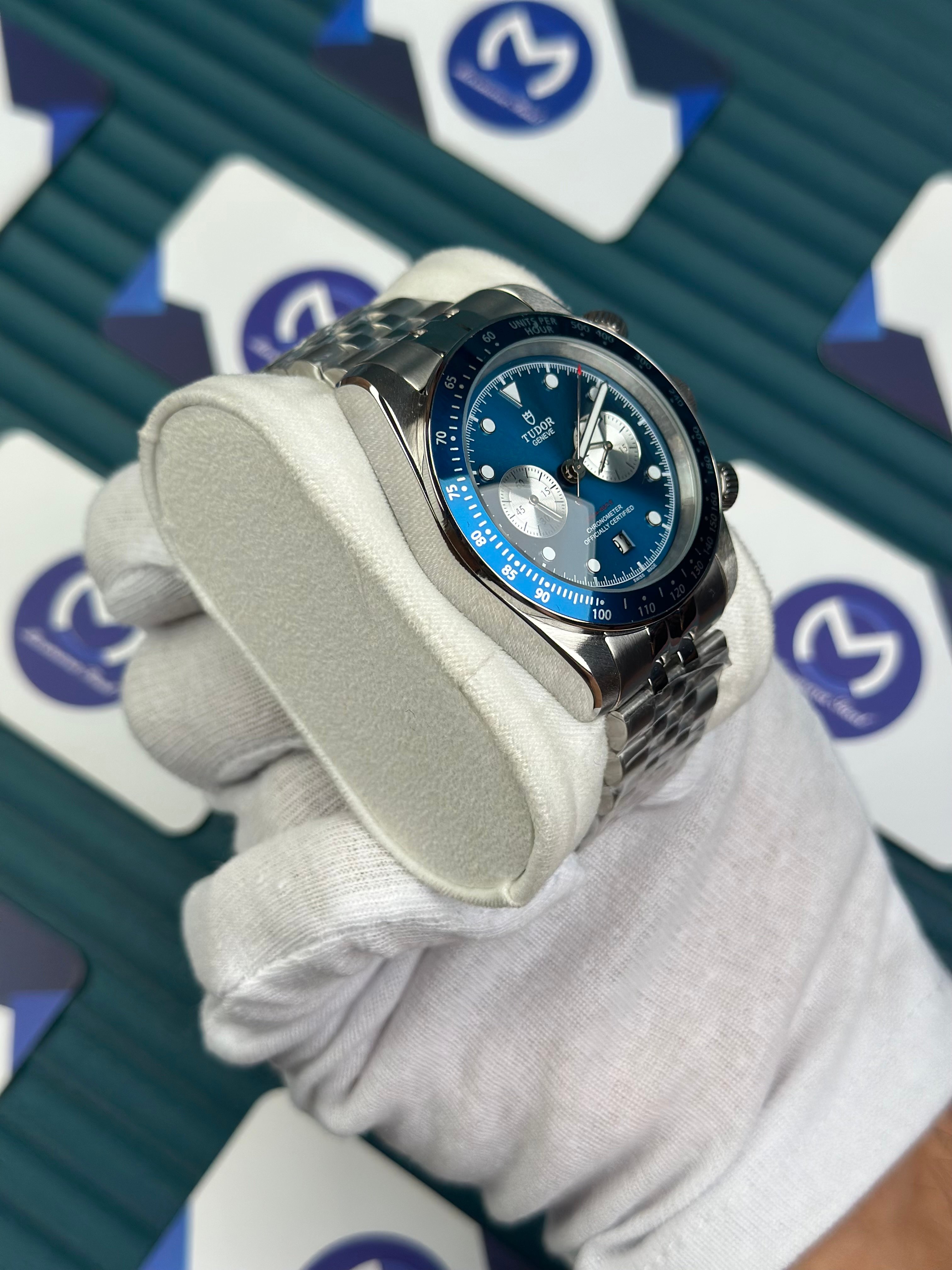 TUDOR BLACK BAY CHRONO BLUE EXCELLENT CONDITION SILVER JUBILE