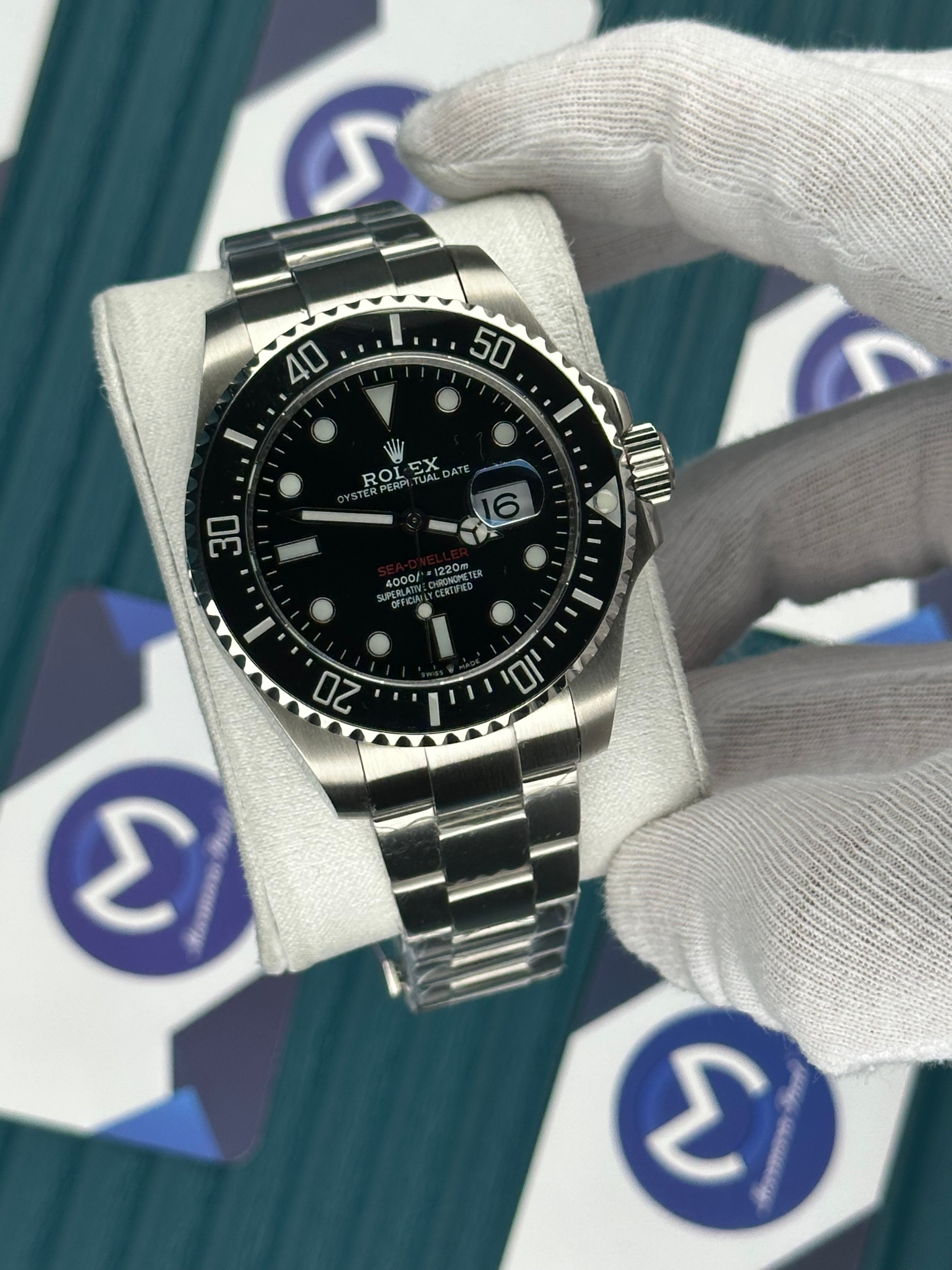 ROLEX SEA DWELLER BLACK DIAL SILVER OYSTER