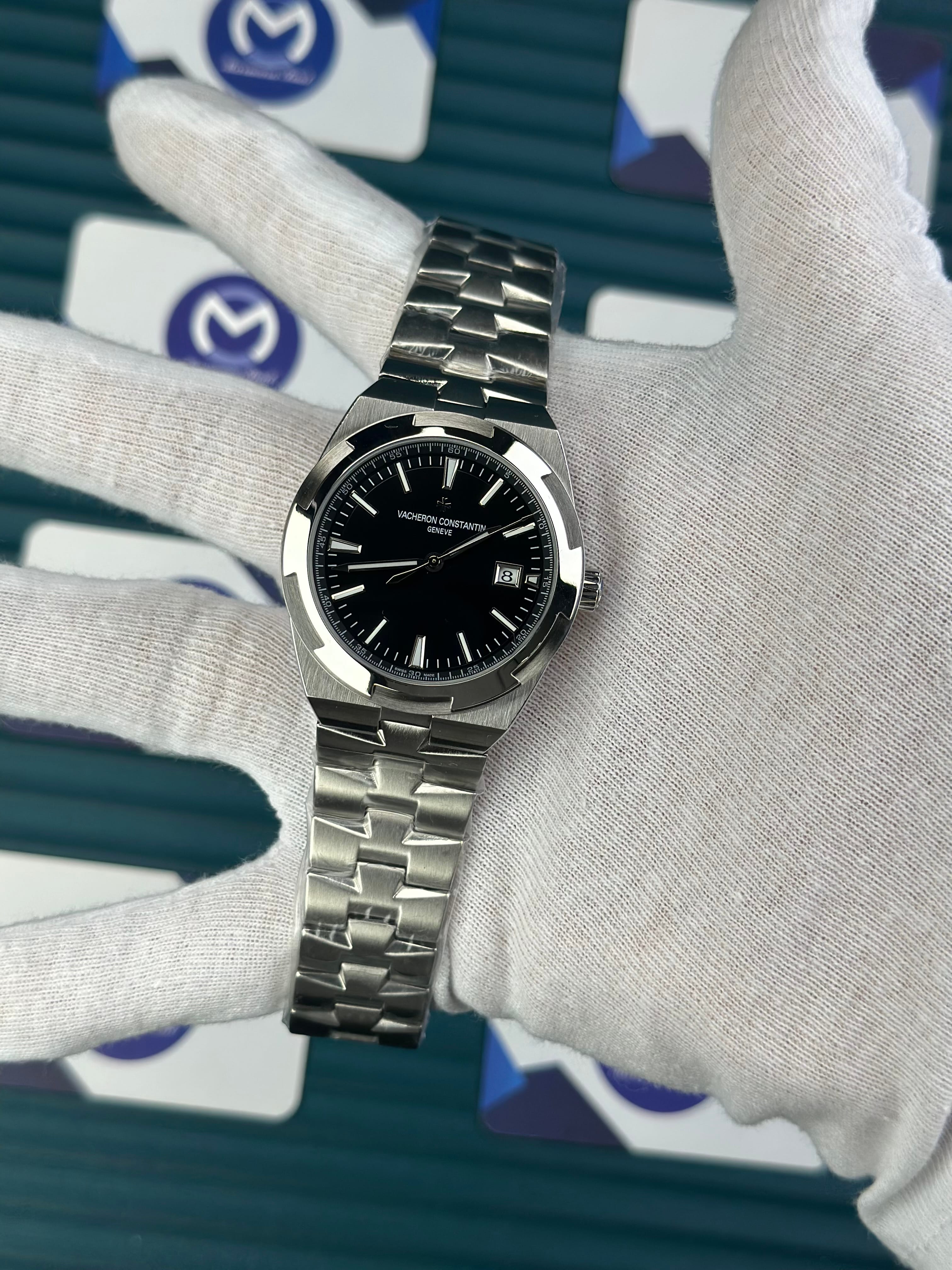 VACHERON CONSTANTIN BLACK OVERSEAS SILVER