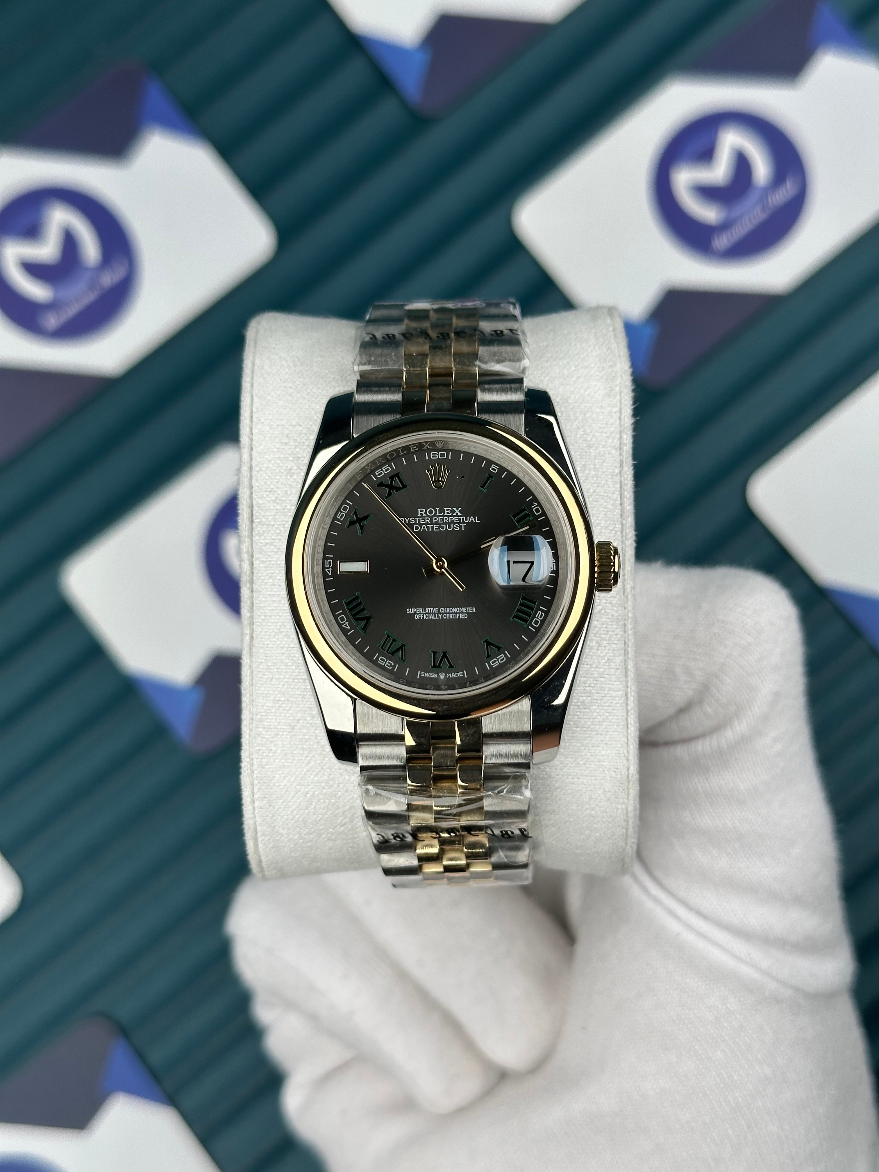ROLEX 36 ARDUVAZ DÜZ BEZEL GOLD-SILVER JUBILEE