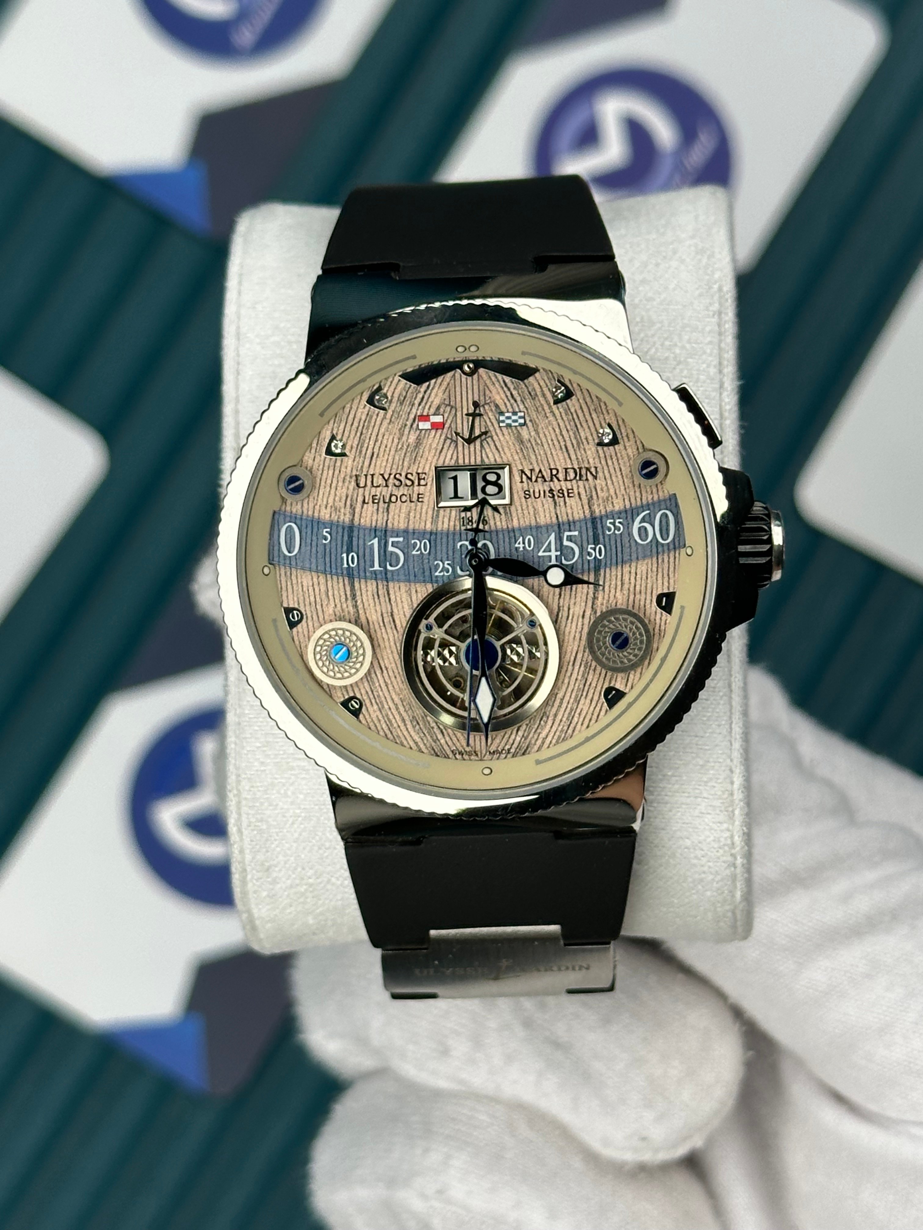 Ulysse Nardin Tourbillon Desert Dial Black Cord 