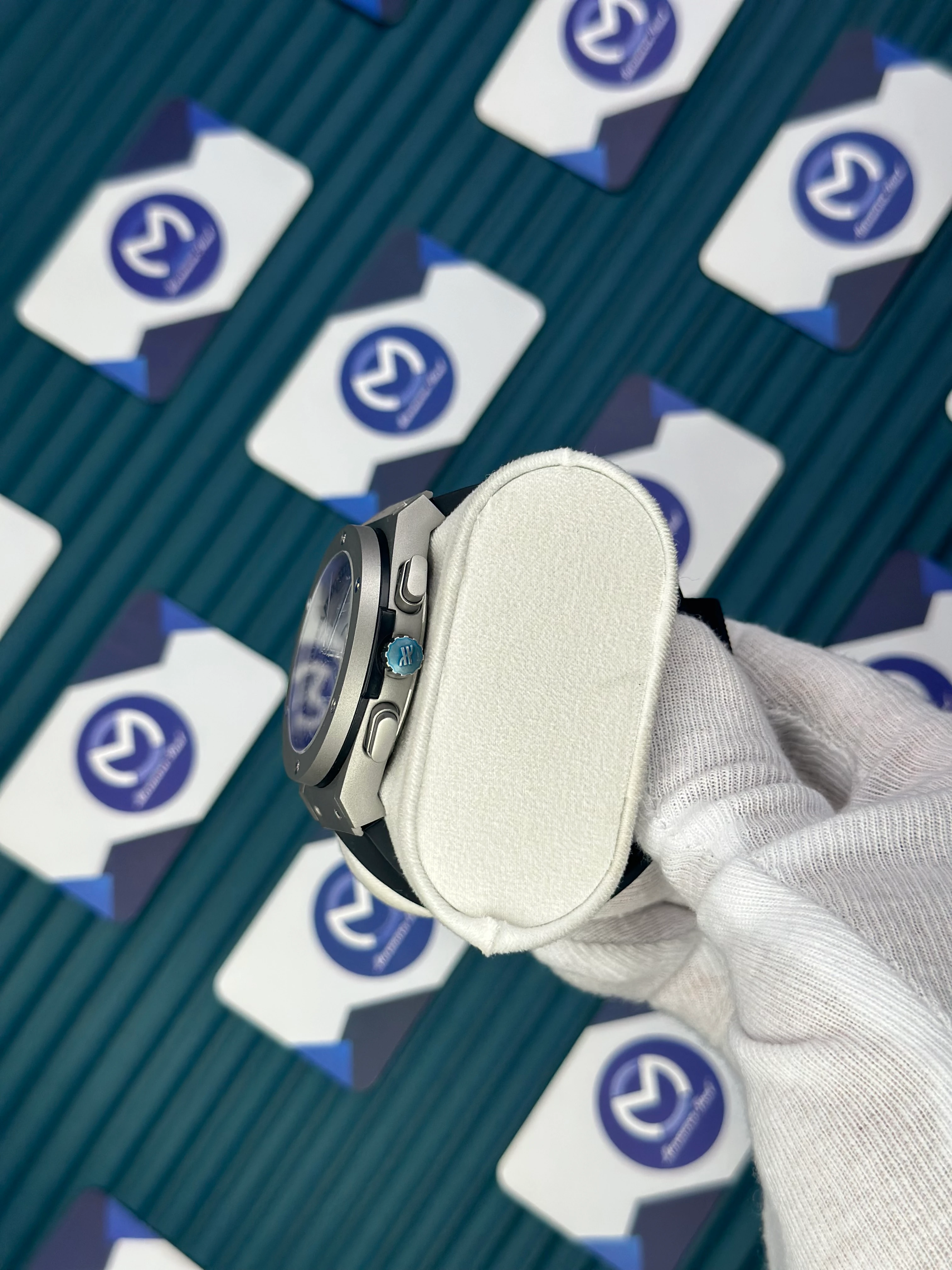 HUBLOT AUTOMATIC VENDOME SKELETON DIAL GREY CASE BLACK RUBBER