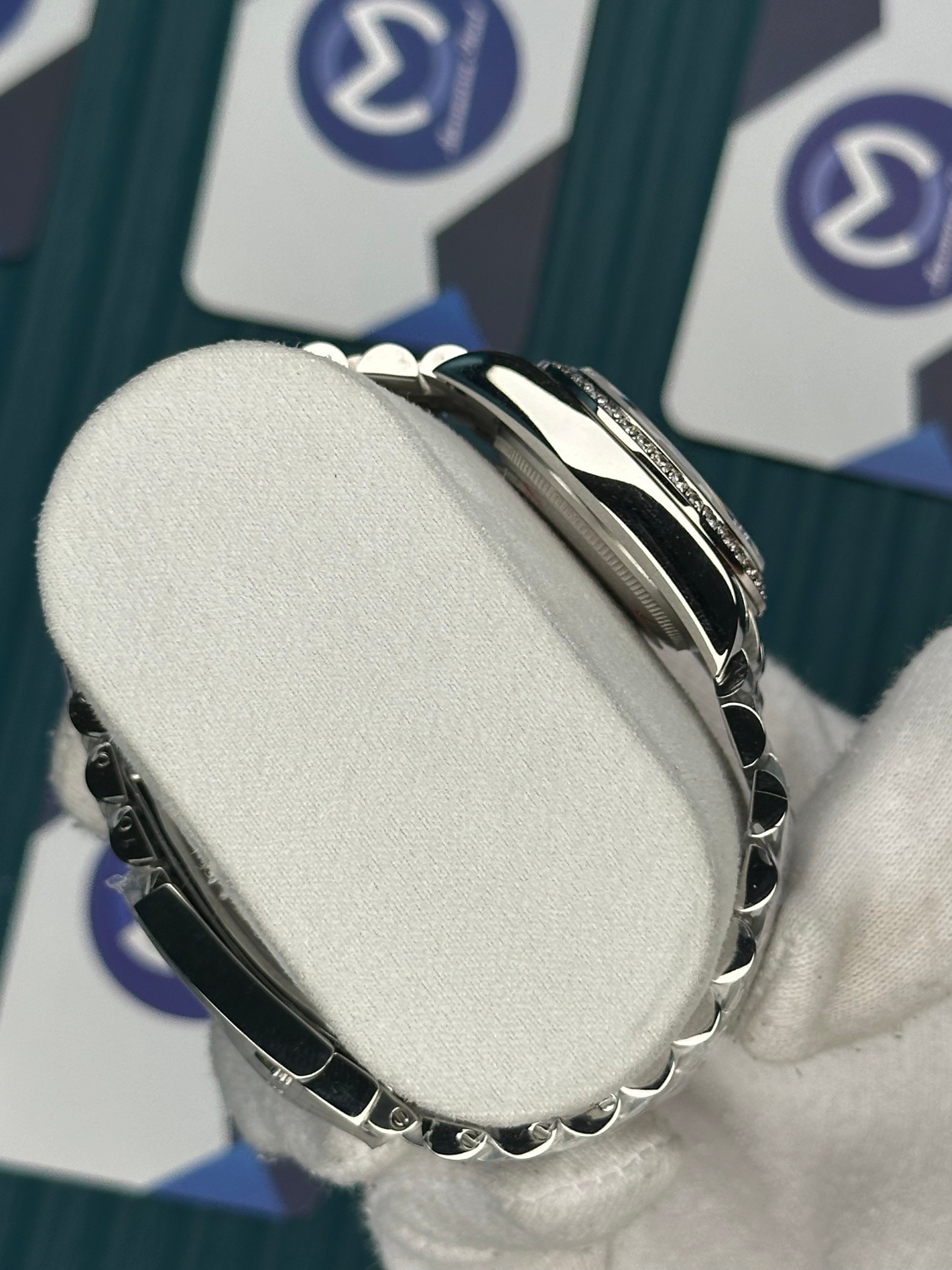ROLEX 31 BEYAZ SEDEFLİ PIRLANTA BEZEL SILVER JUBILEE 
