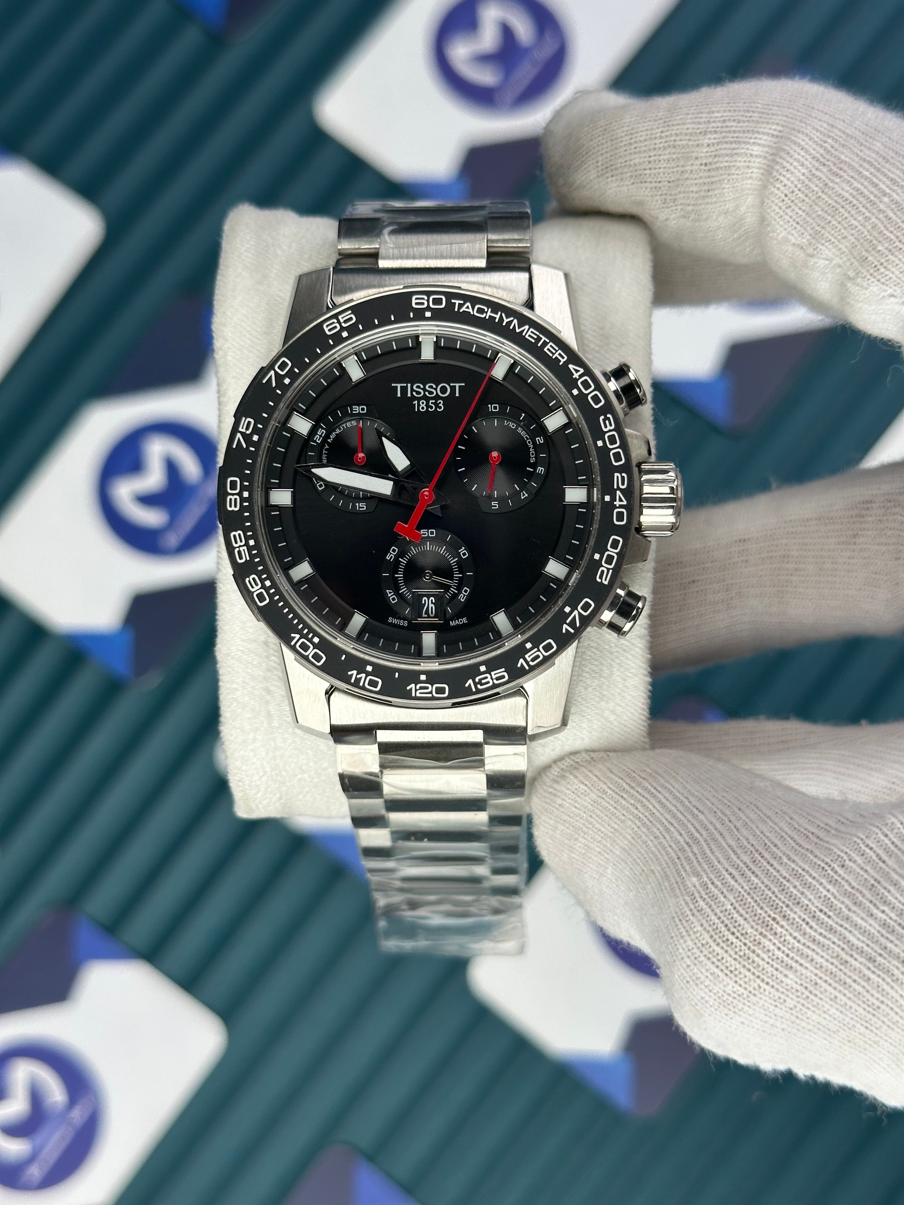 TISSOT SUPERSPORT CHRONO BLACK DIAL SILVER