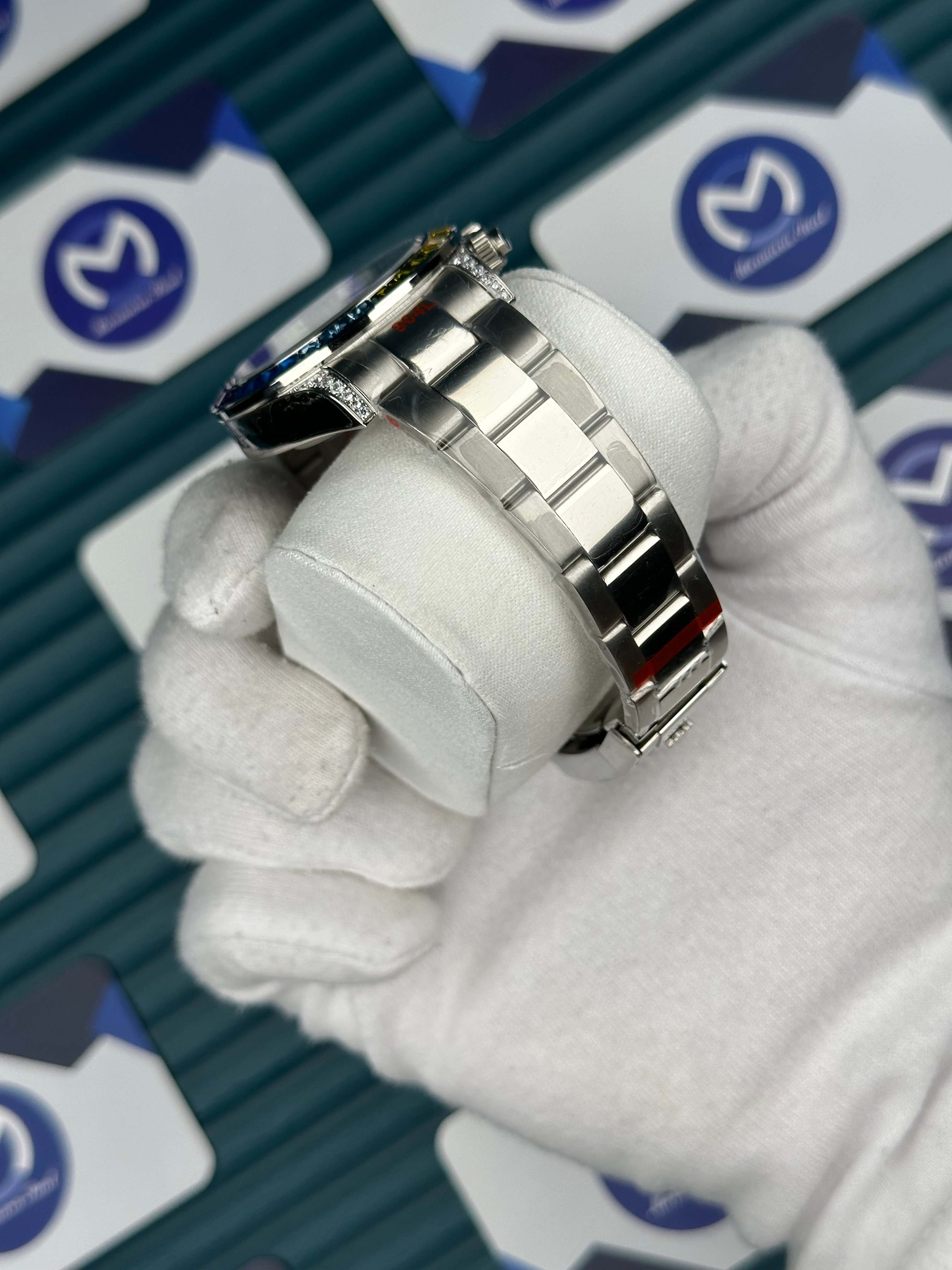 Rolex Rainbow Silver 