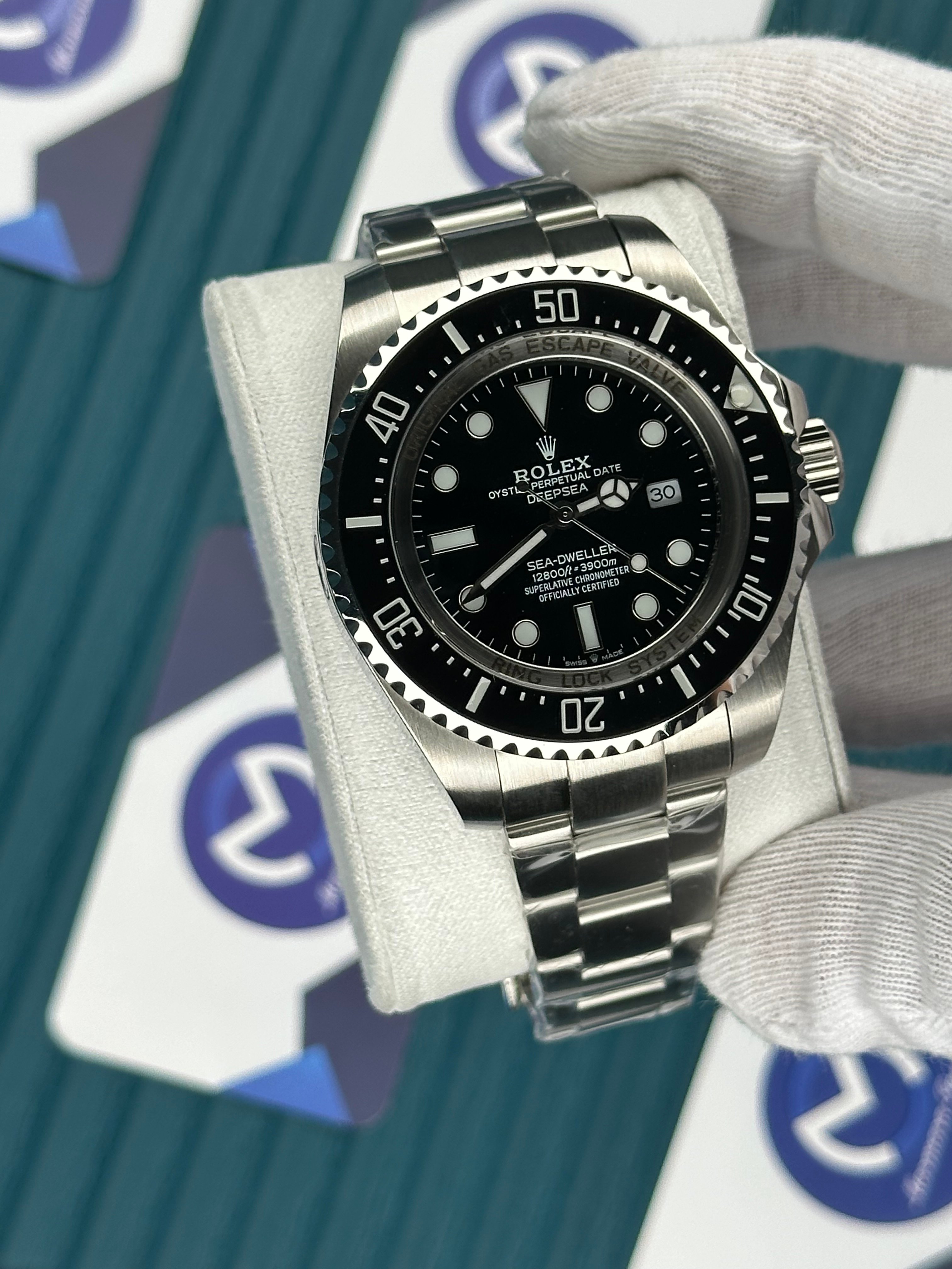 ROLEX DEEP SEA BLACK DIAL SILVER OYSTER