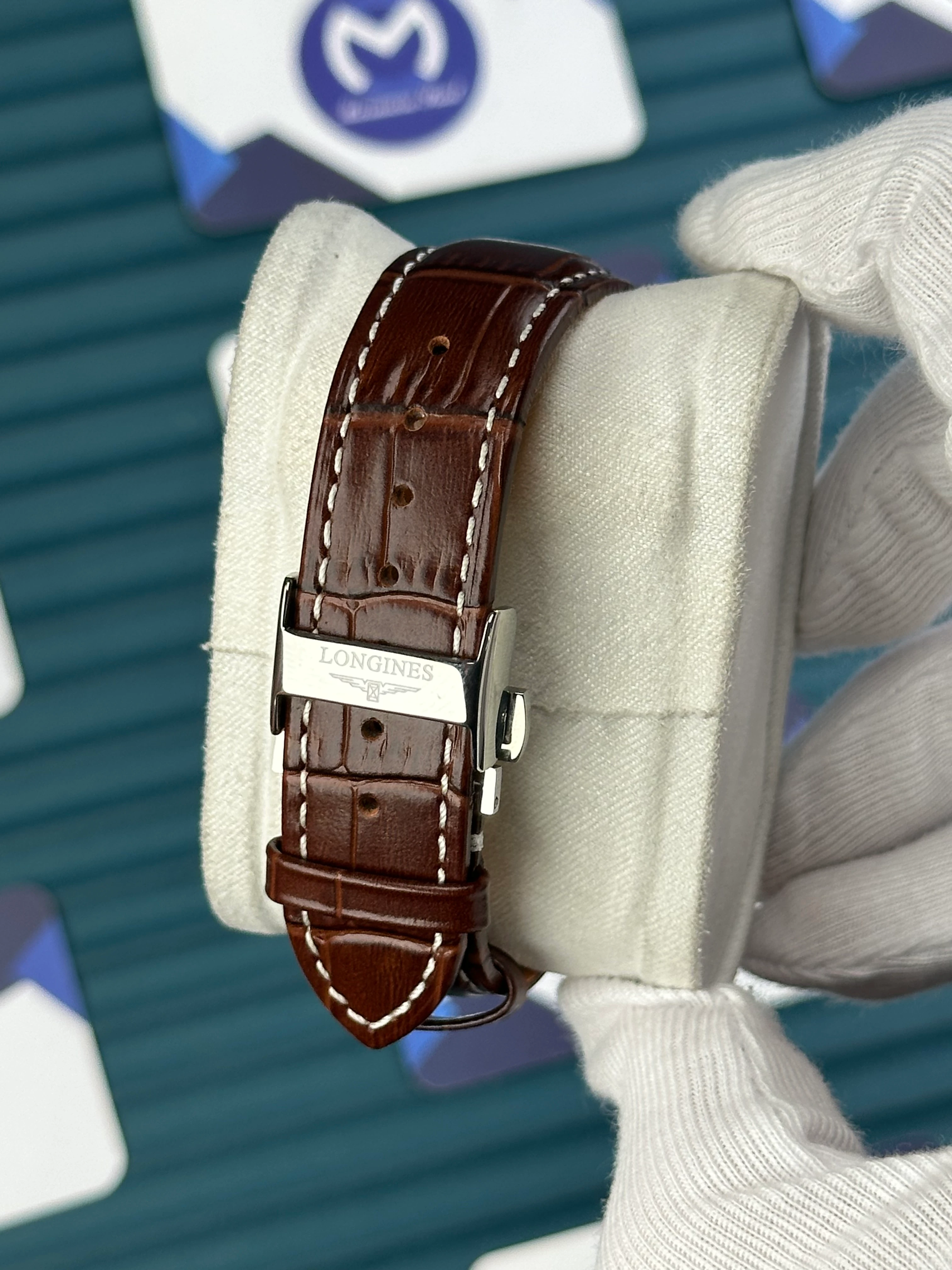 LONGINES FLAGSHIP HERITAGE MOONPHASE WHITE 