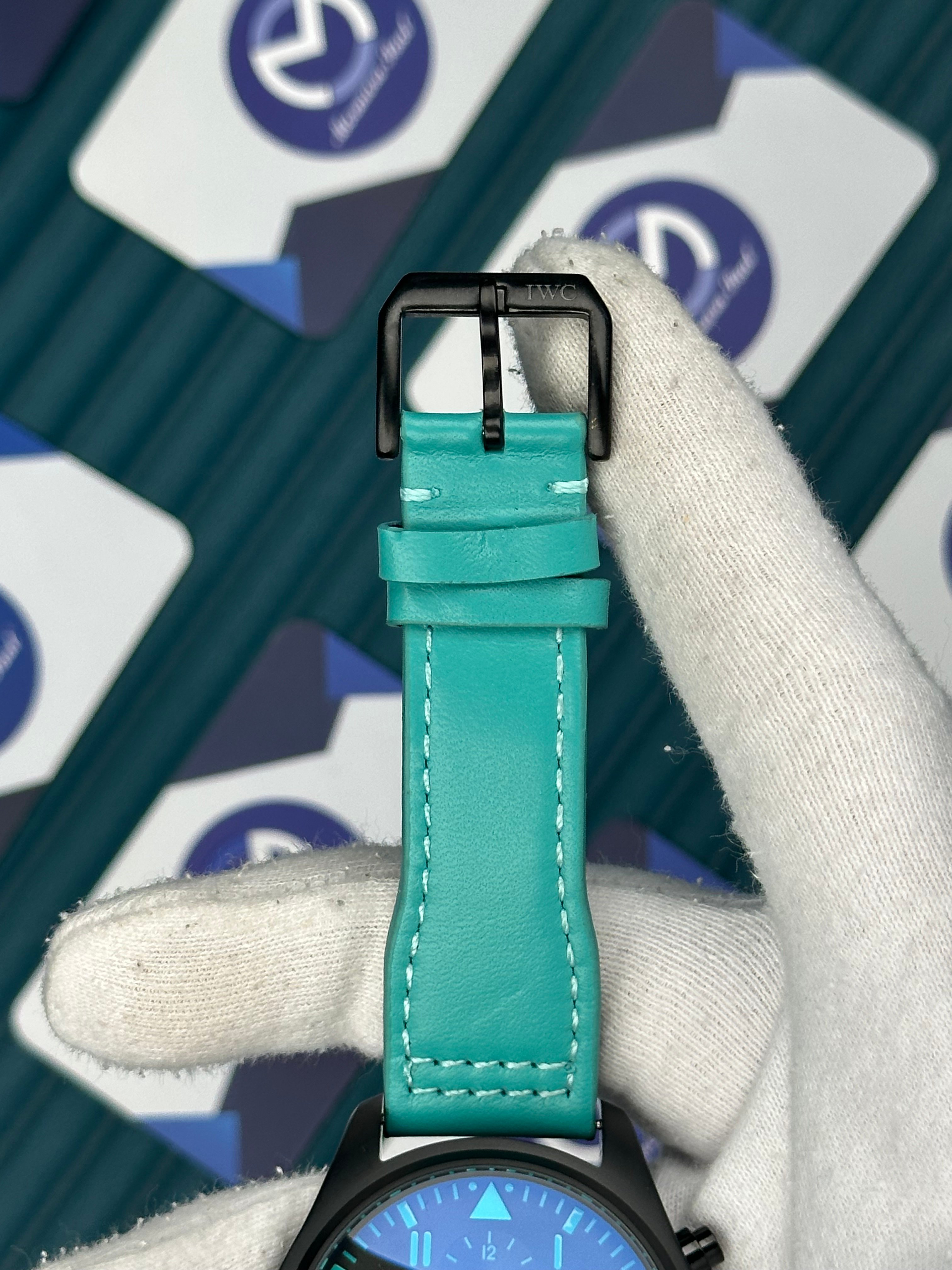 IWC BIG PILOT'S TURQUOISE  BLACK CHRONOGRAPH