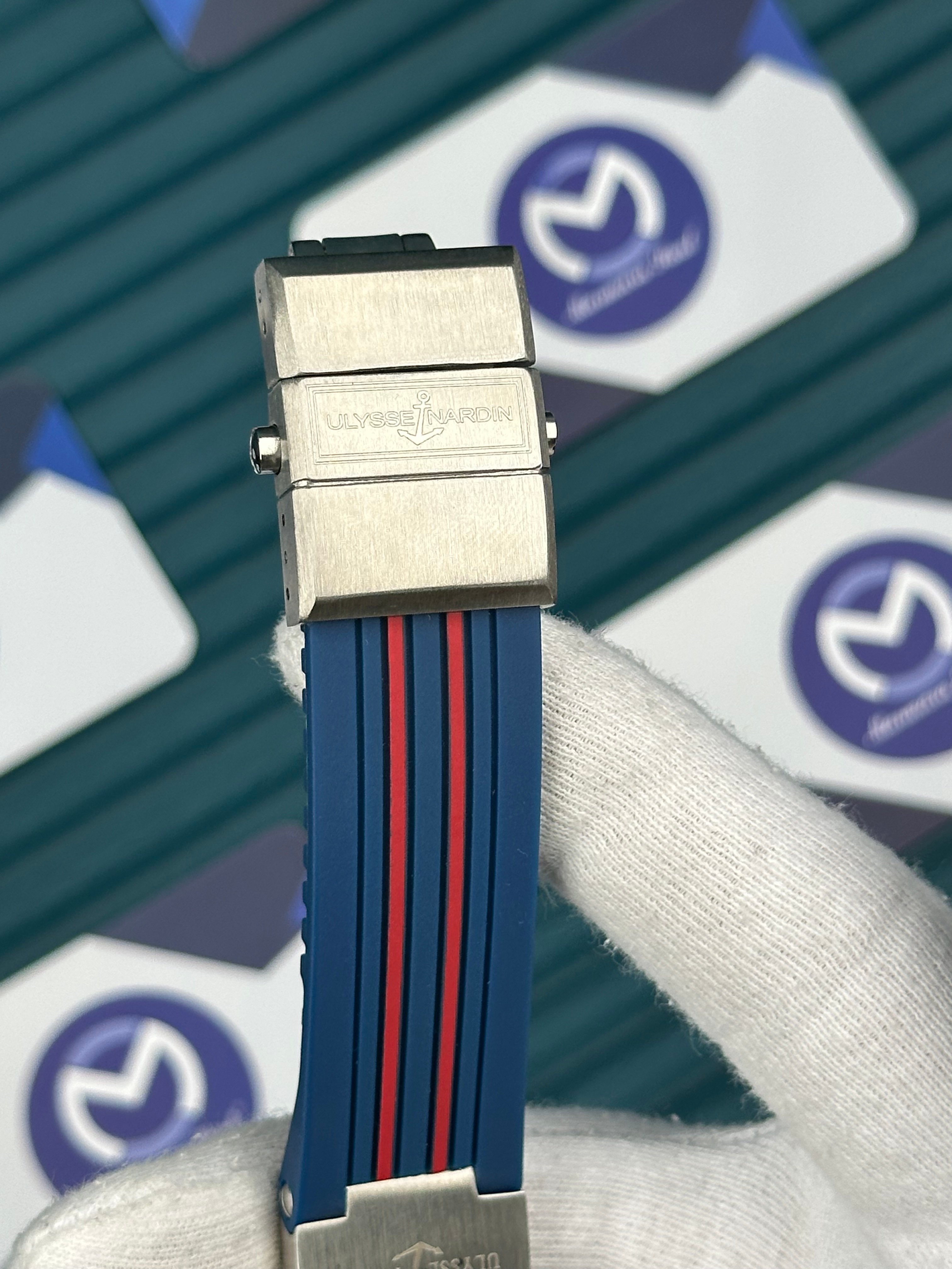 Ulysse Nardin Blue Red Cord Blue Dial Chronometer