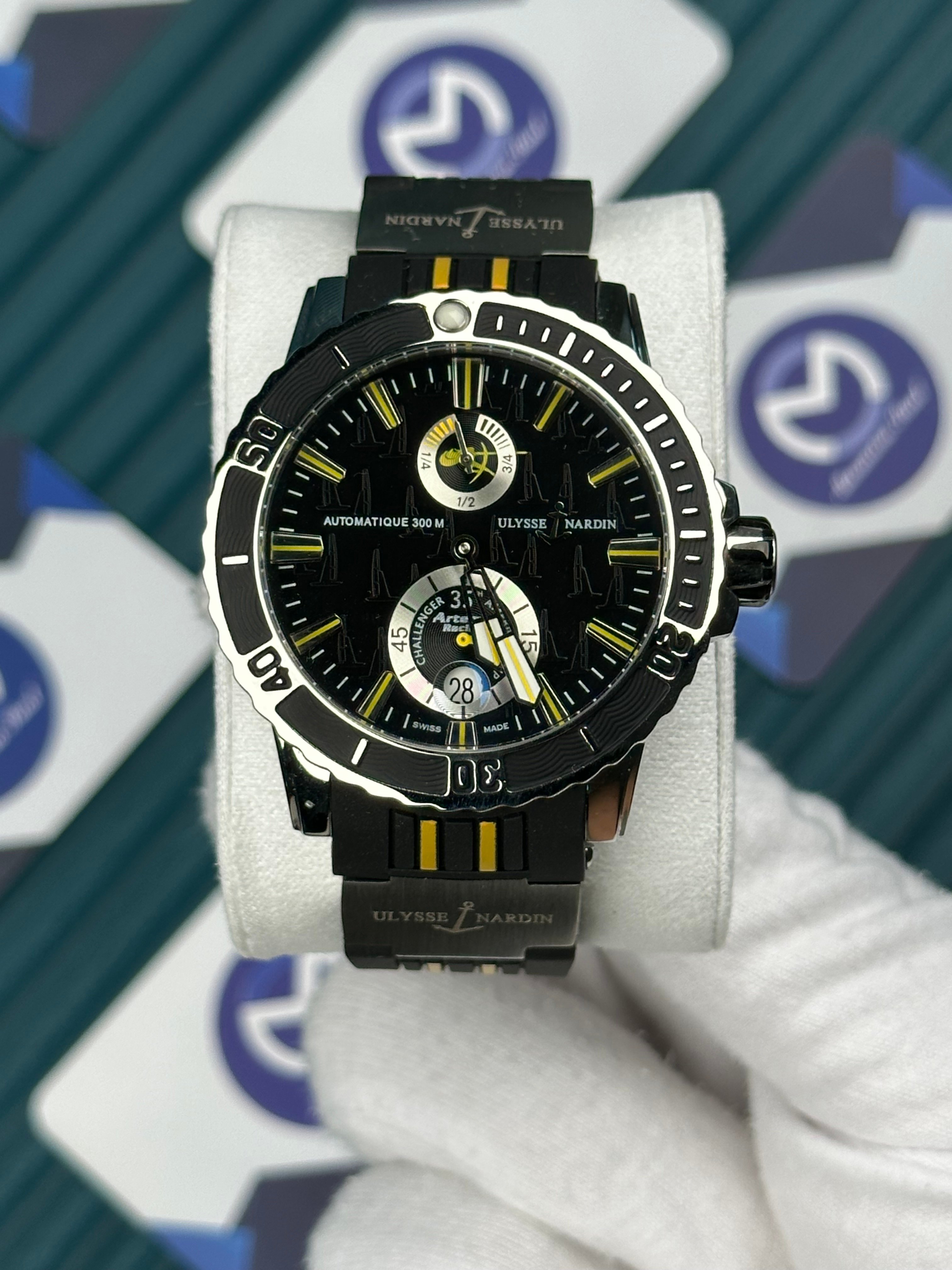 Ulysse Nardin Chronometer Automatic Black Yellow Line