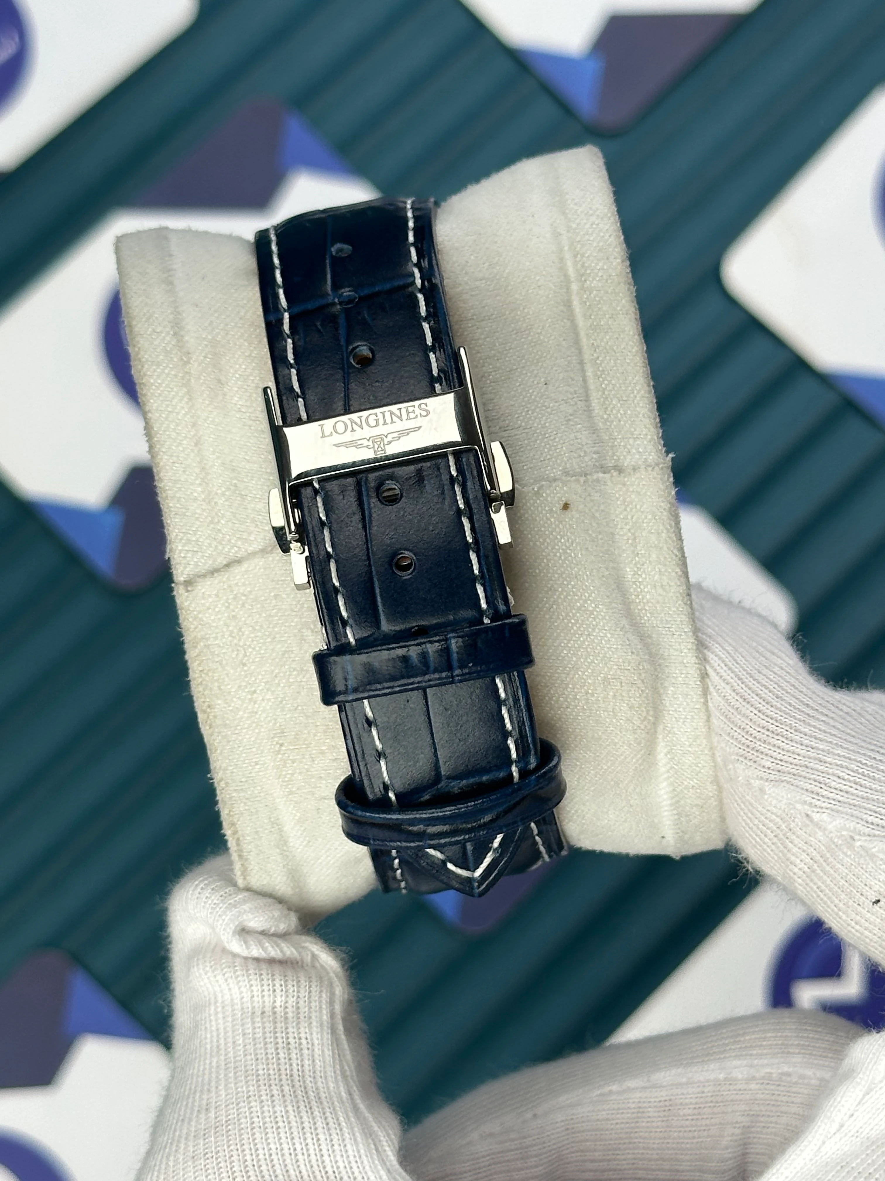 LONGINES CONQUEST FLAGSHIP HERITAGE MOONPHASE BLUE 