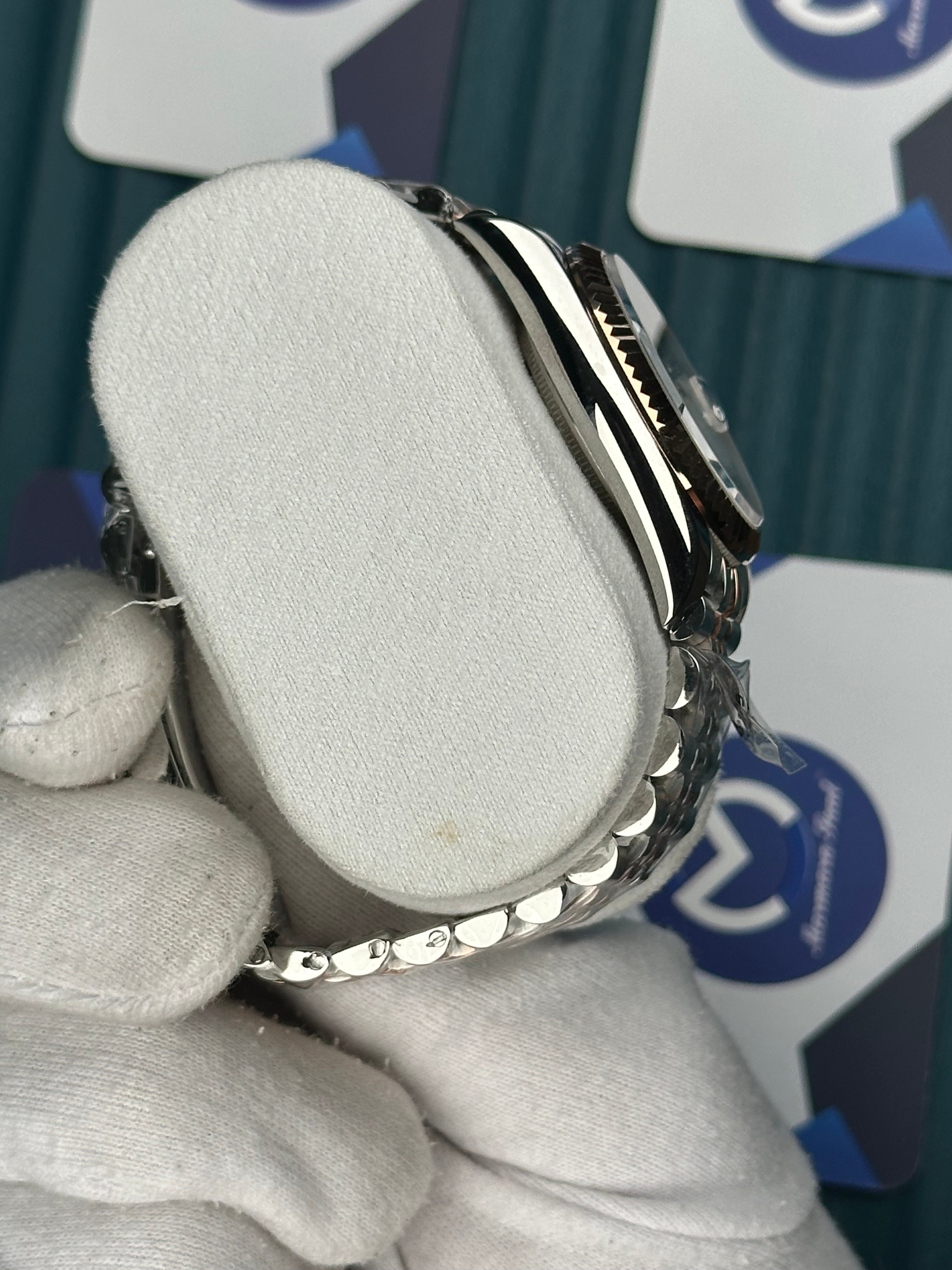 ROLEX 36 BEYAZ KADRAN PIRLANTA INDEX ROSE-SILVER JUBILEE