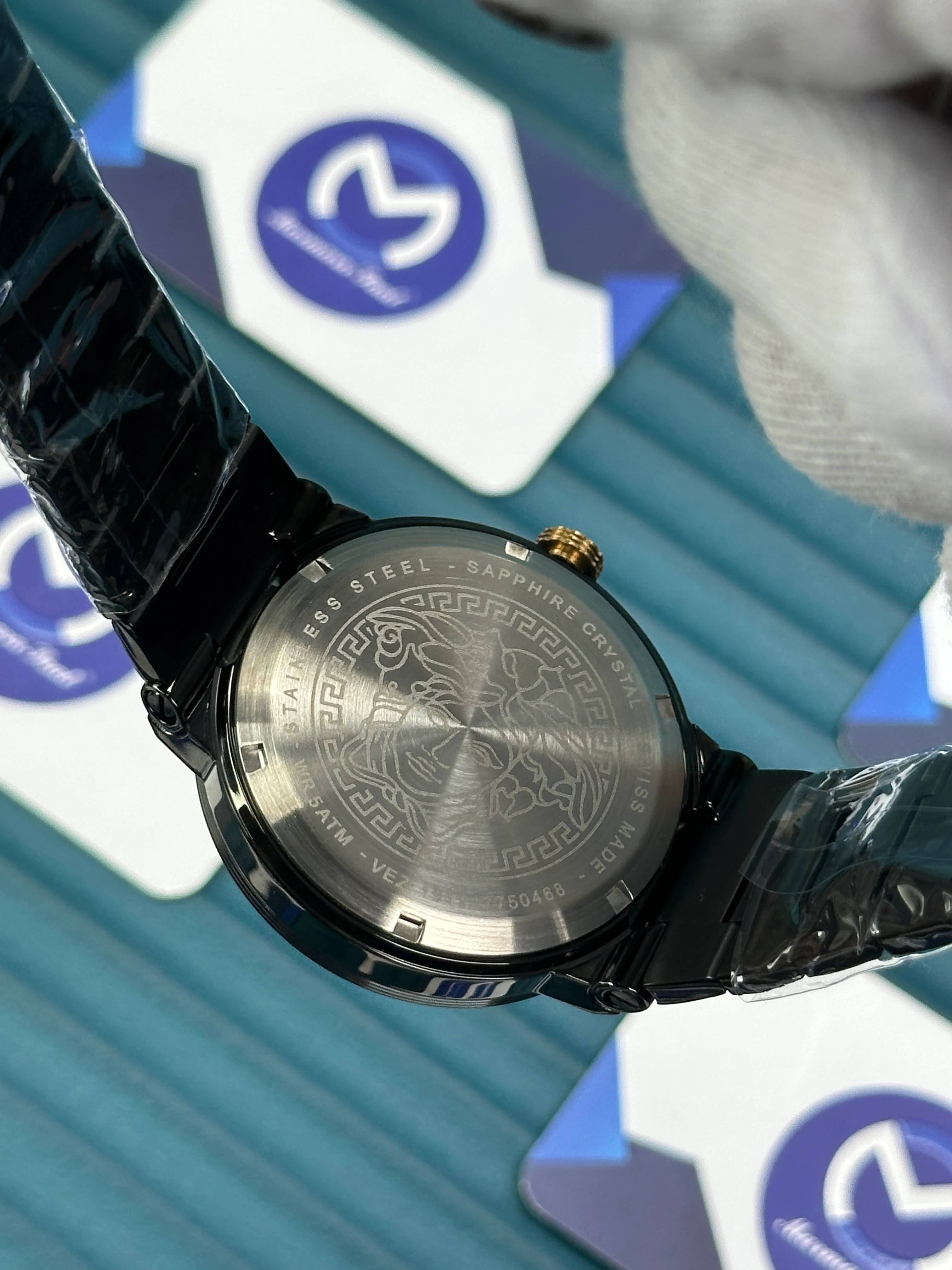 Versace Siyah Saniye Fonksiyonlu