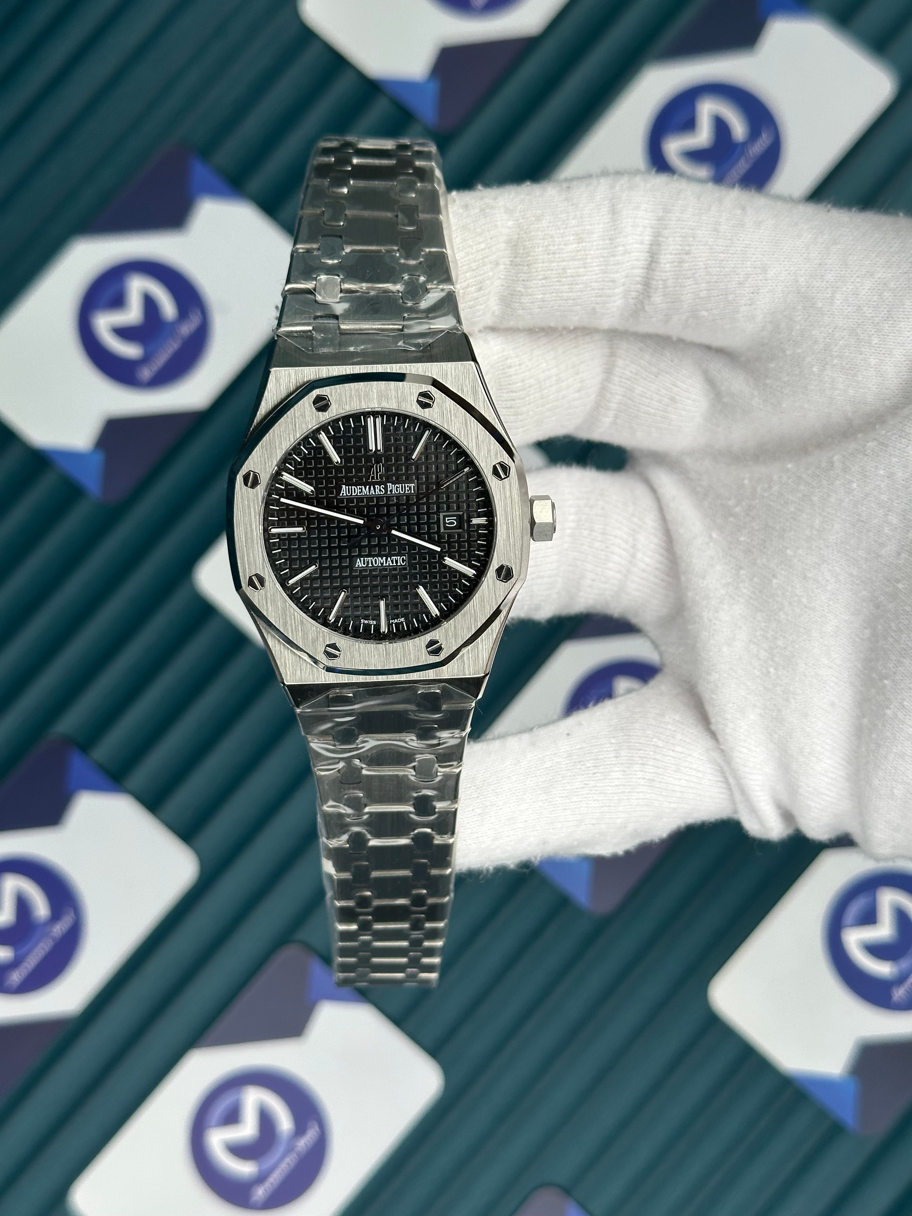 Audemars Piguet Royal Oak Gümüş Kordon Siyah Kadran Automatic