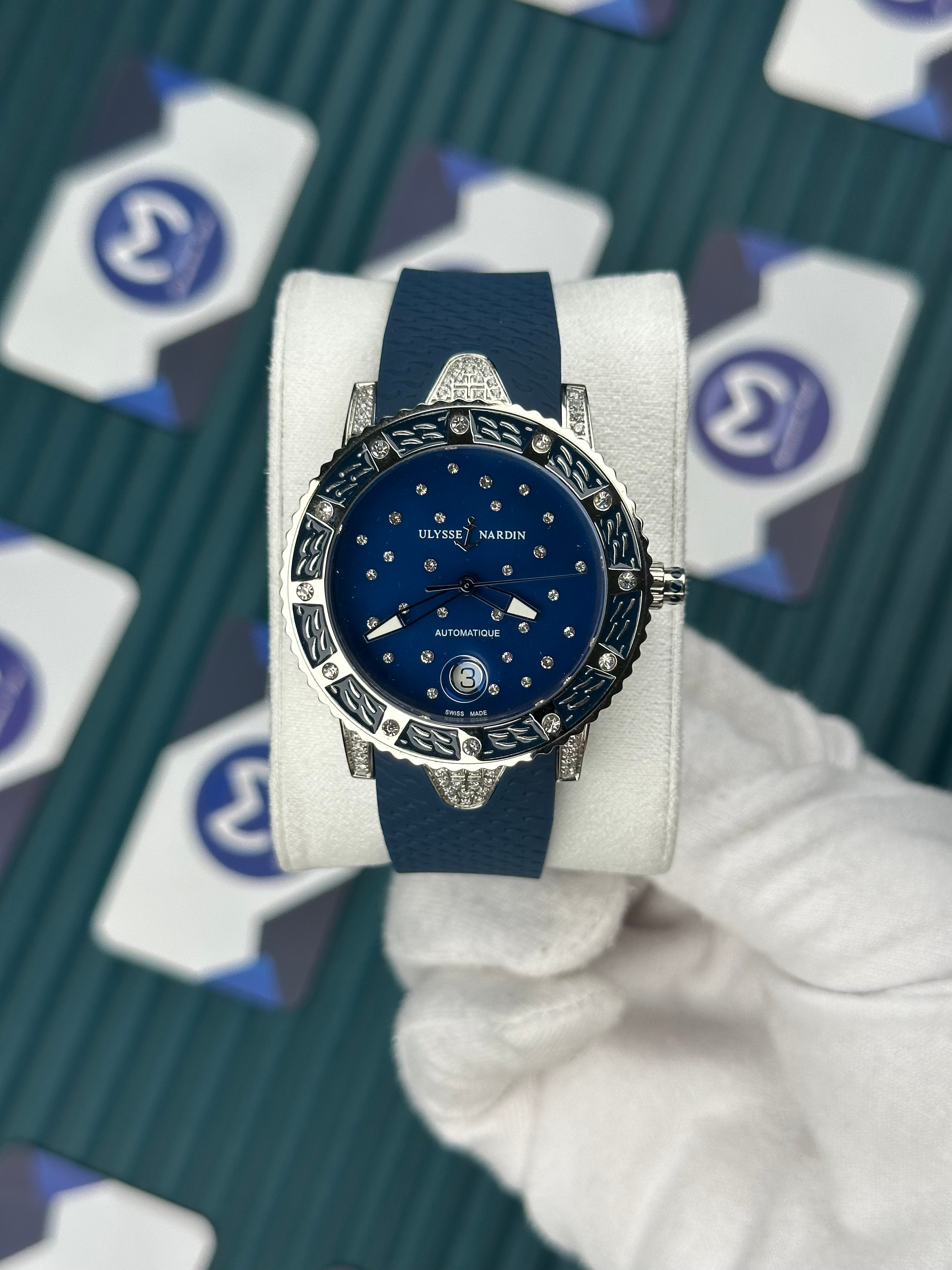Ulysse Nardin Automatique Blue And Diamonds