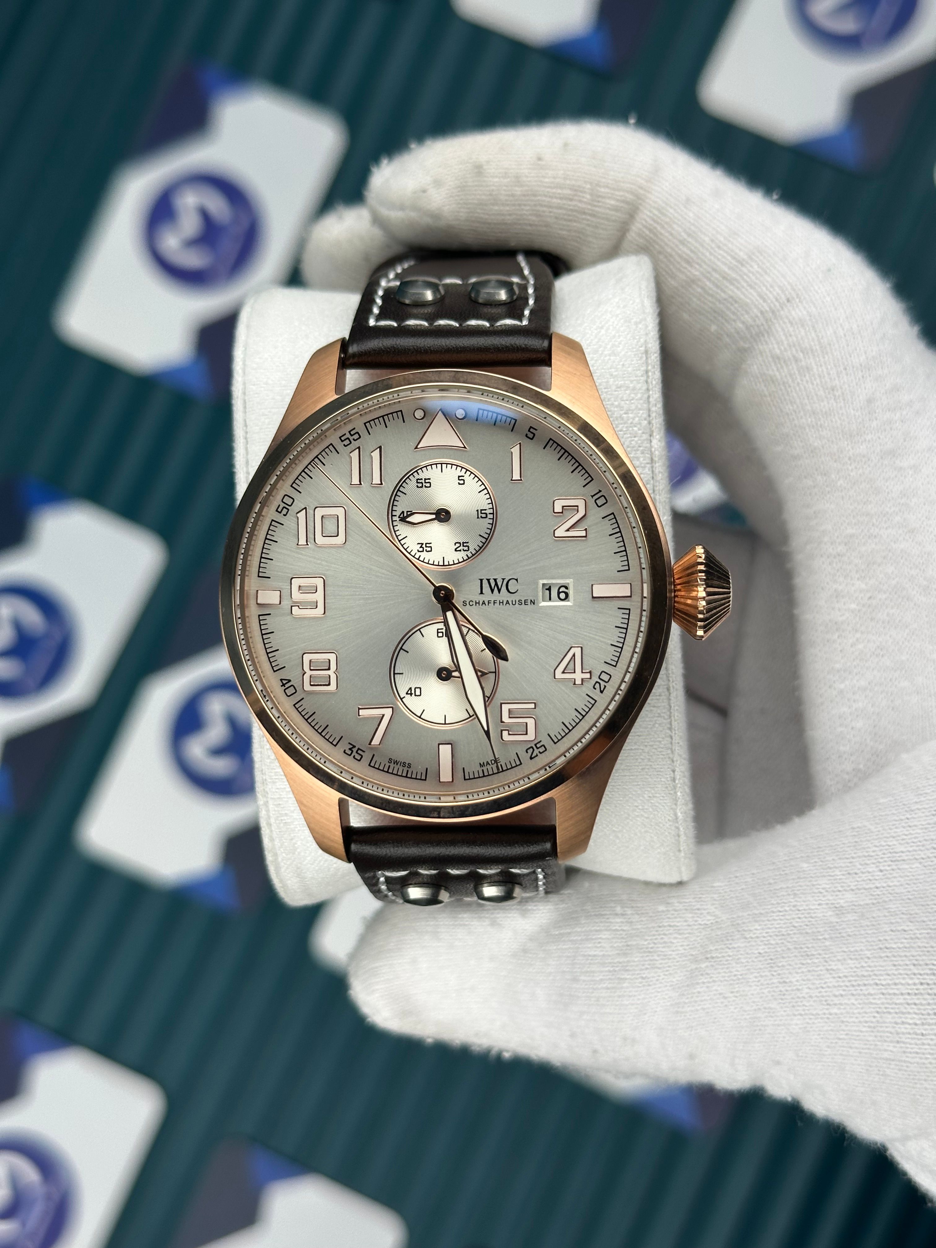 Iwc Schaffhausen White Dial Automatic Chronograph
